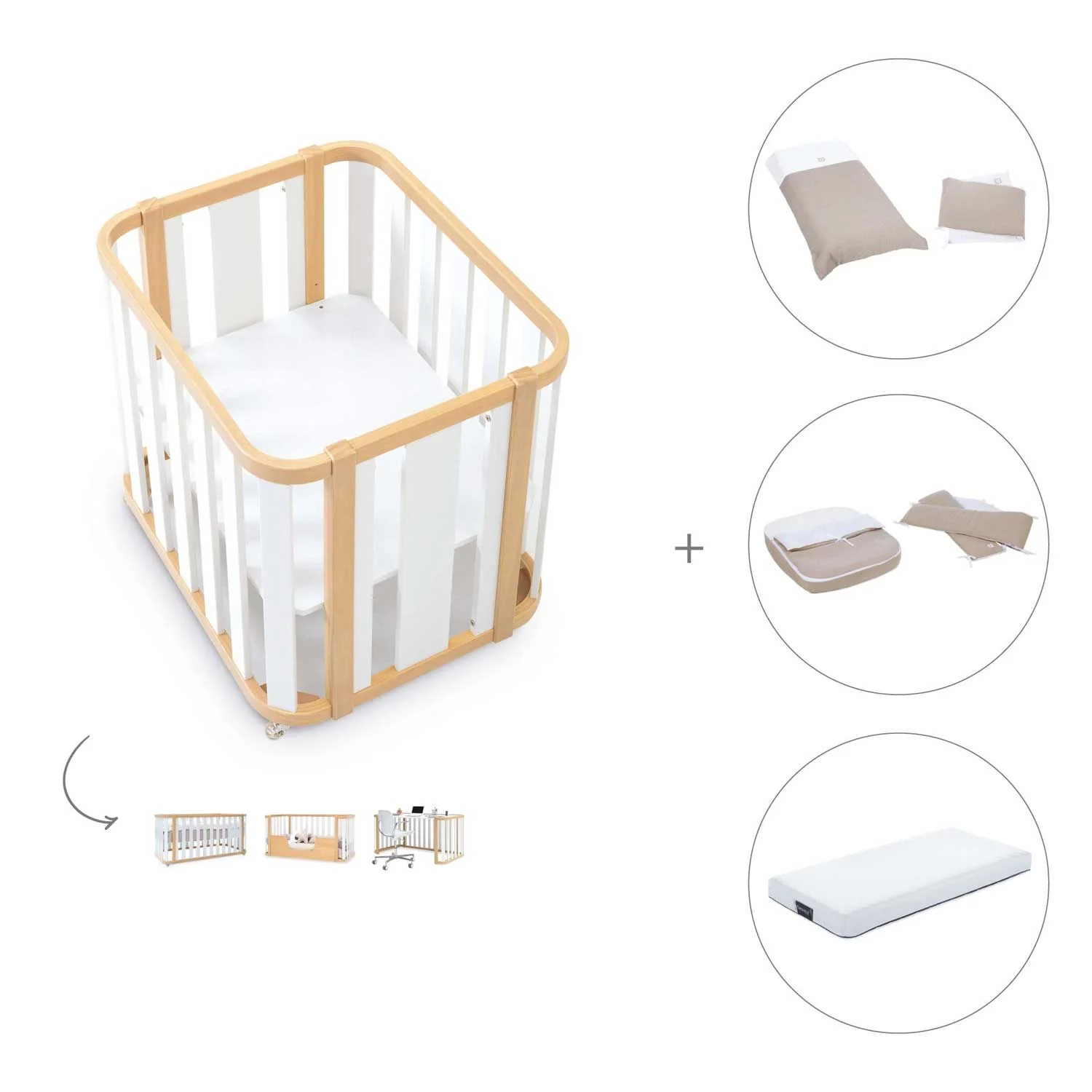 Alondra - Crea Plus 3 Pack 4in1 + Materasso + Tessile - Image 12