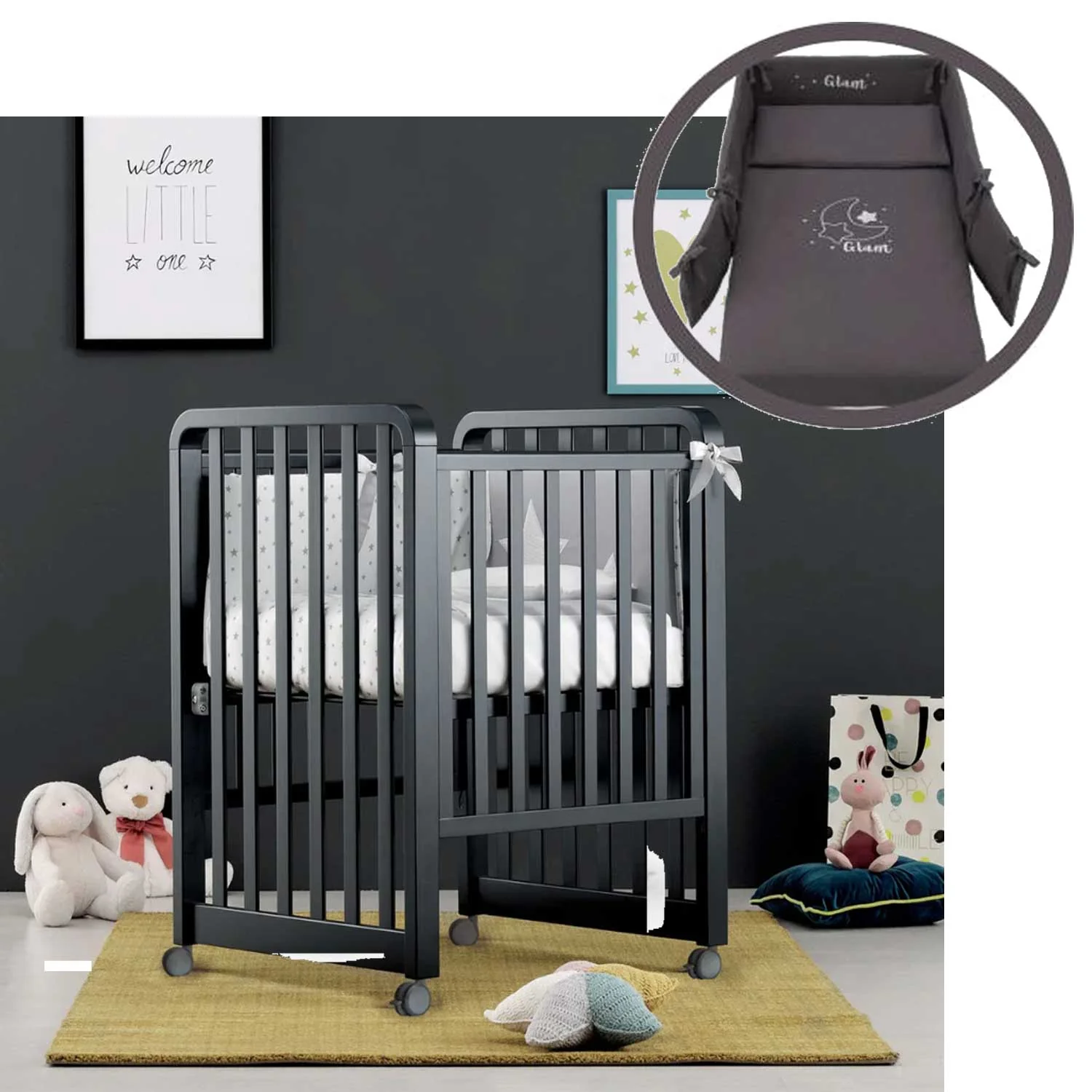 Azzurra Design - Lettino Glam  9 In 1 + Materasso + Completo Piumone Glam - Image 11