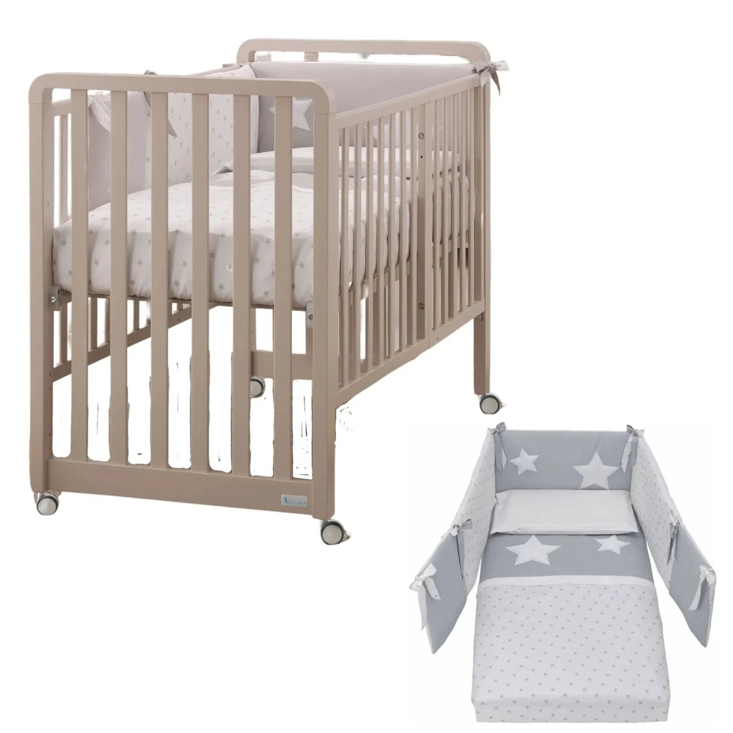 Azzurra Design - Lettino Glam  9 In 1 + Materasso + Completo Piumone Glam - Image 12