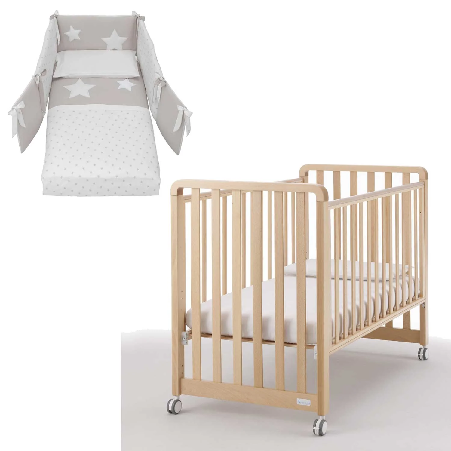 Azzurra Design - Lettino Glam  9 In 1 + Materasso + Completo Piumone Glam - Image 13