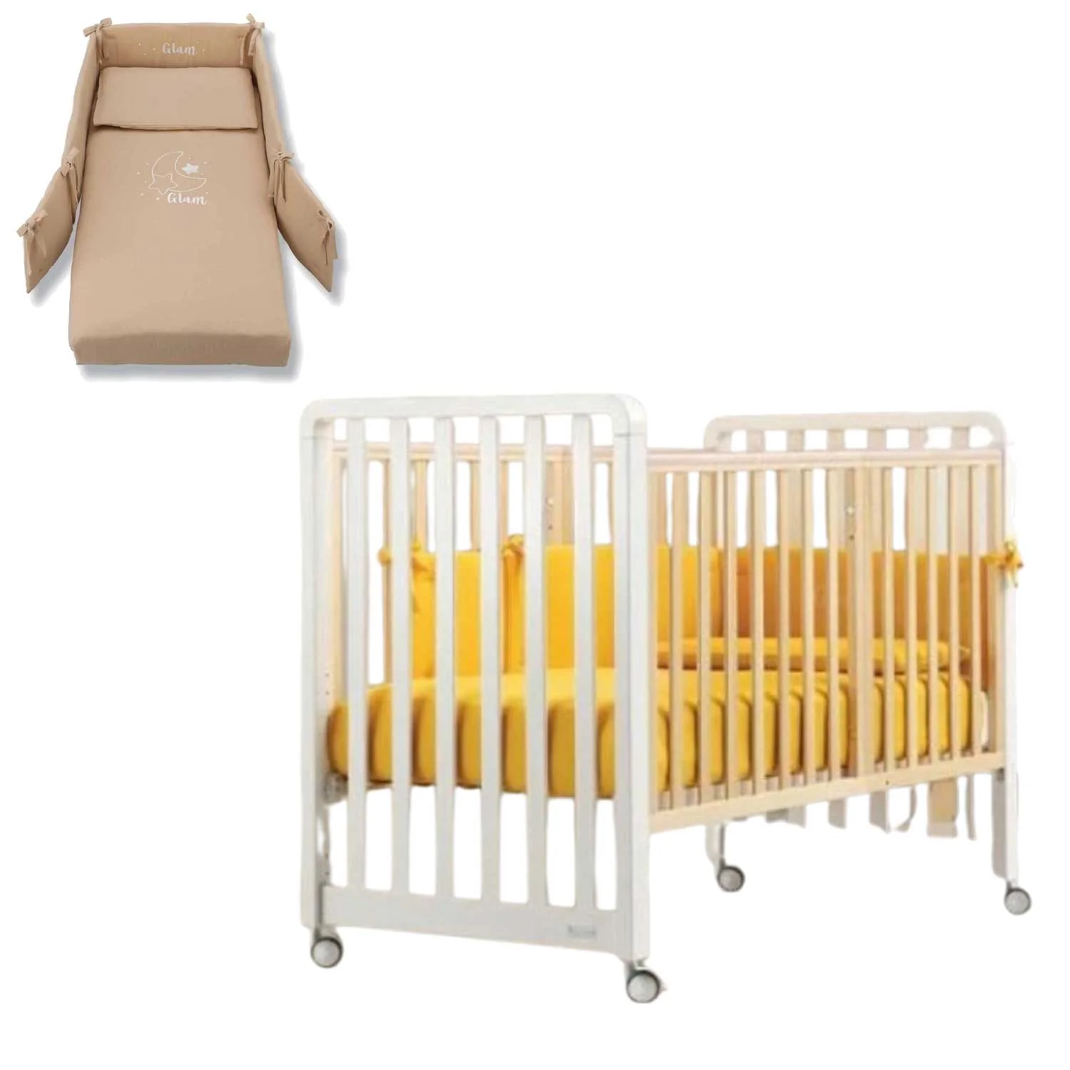 Azzurra Design - Lettino Glam  9 In 1 + Materasso + Completo Piumone Glammy - Image 6
