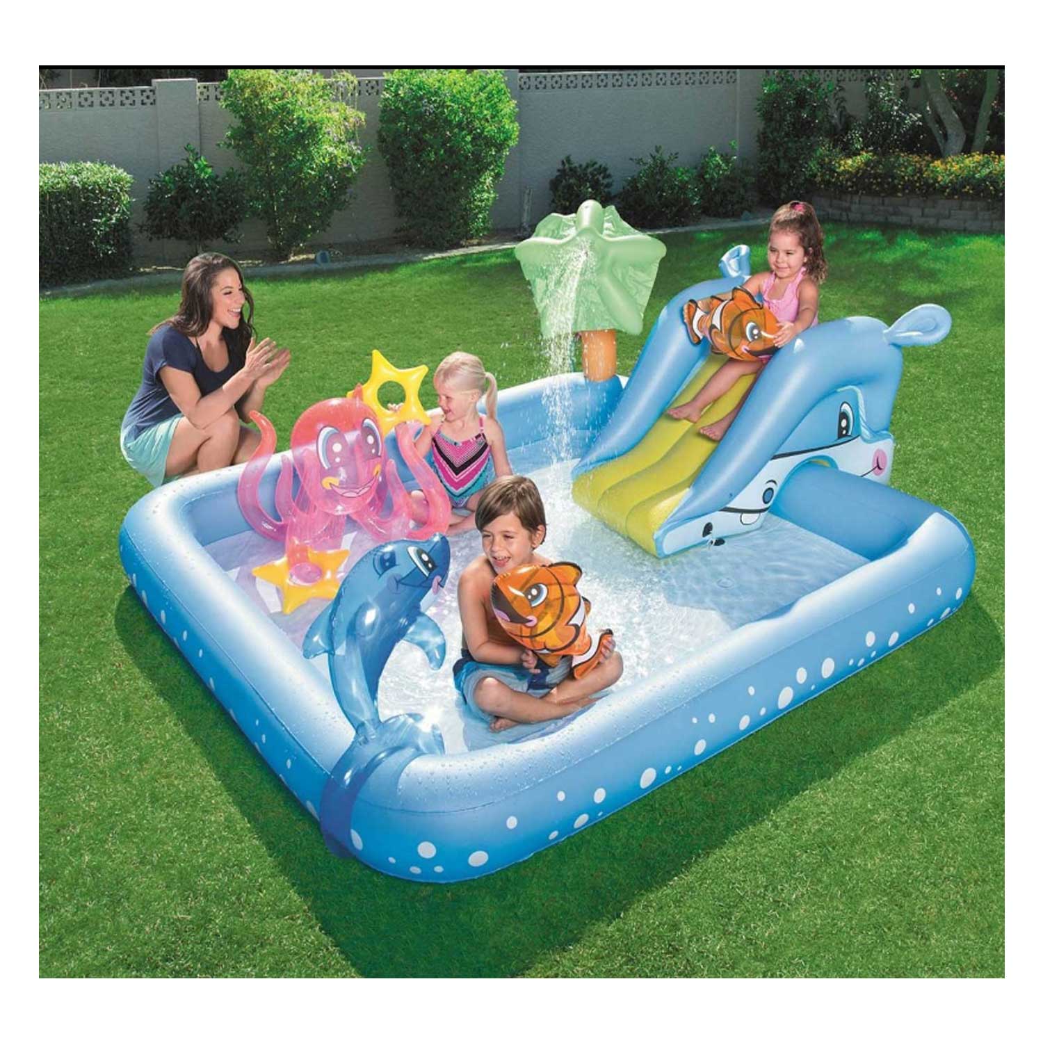 Bestway - Piscina gonfiabile Acquario Fantastico con Scivolo - Image 2