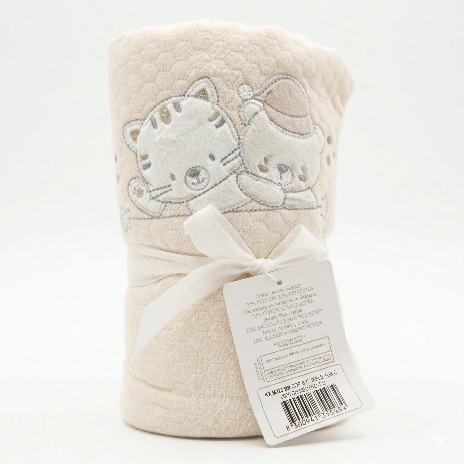 Bruco Bruco - Coperta Jersey Letto Ricamata Arrotolata - Image 2