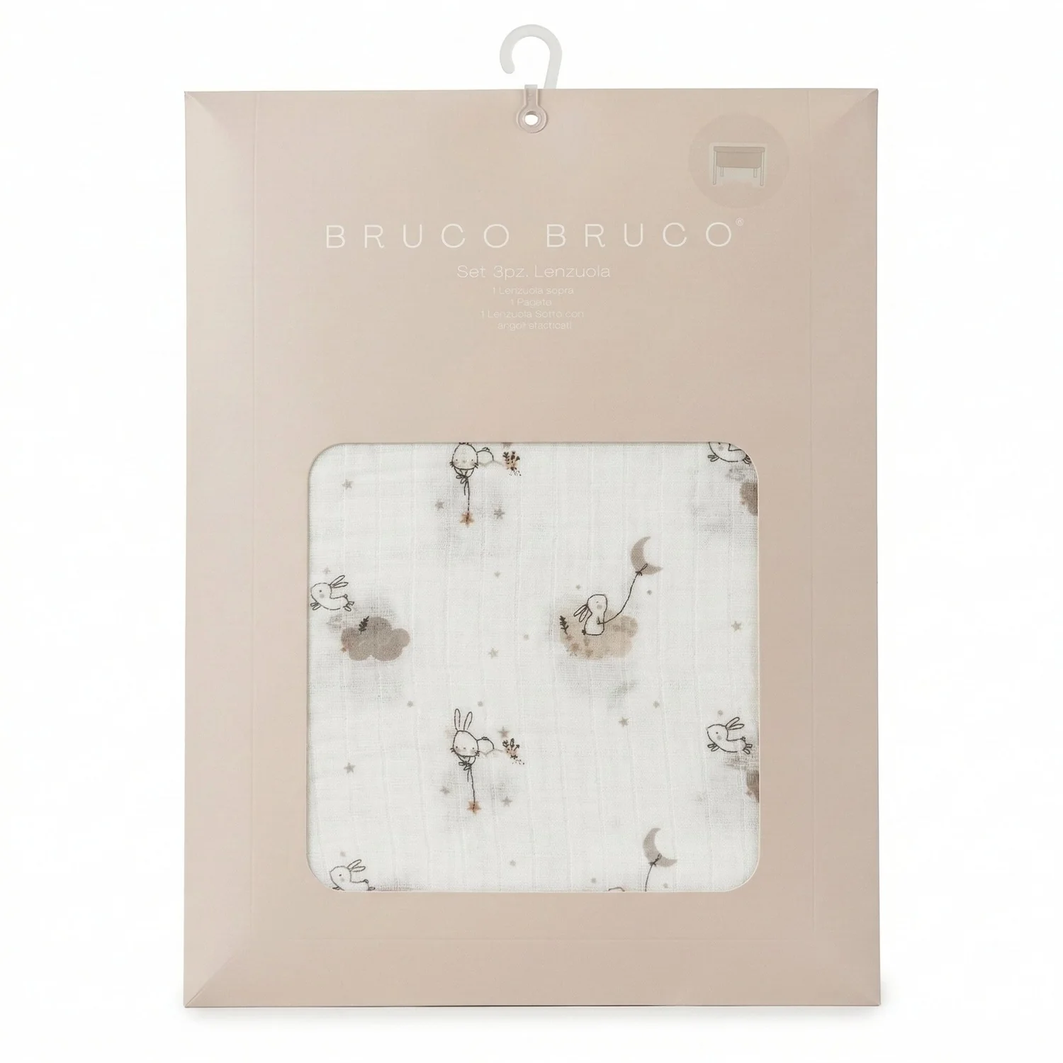 Bruco Bruco - Set Mussola Lenzuola Maxi Culla 3 Pezzi - Image 3