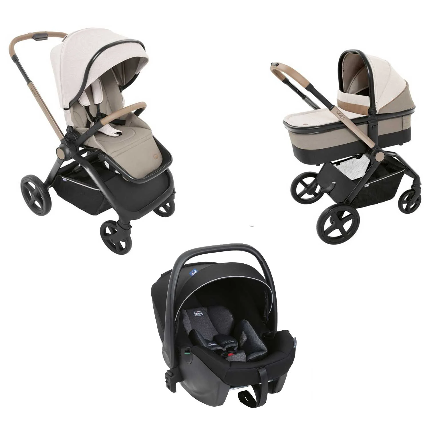 Chicco - Trio Mysa Con Seggiolino Auto Kory Air Plus - Image 4