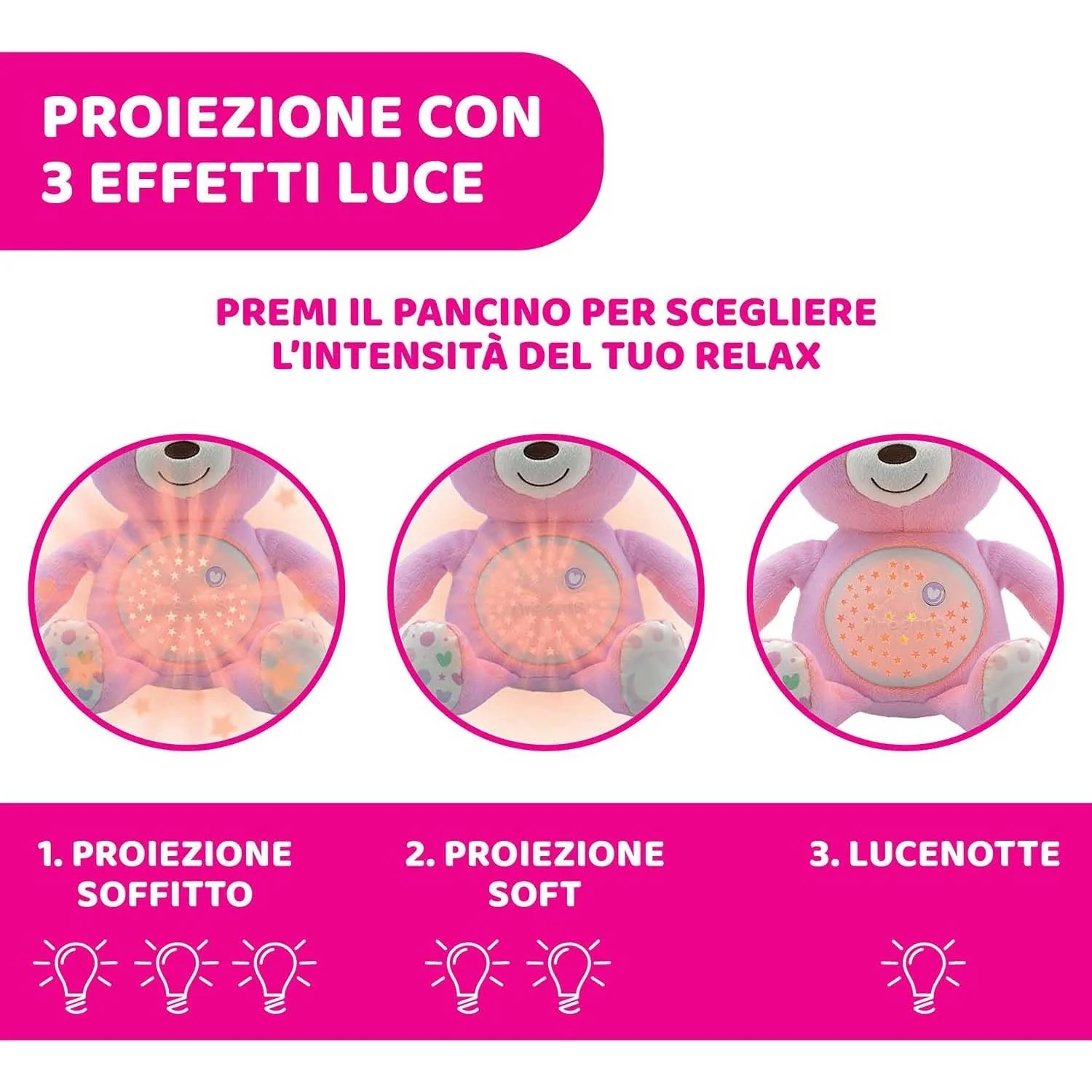 Chicco - Pupazzo proiettore Baby Bear First Dreams - Image 7
