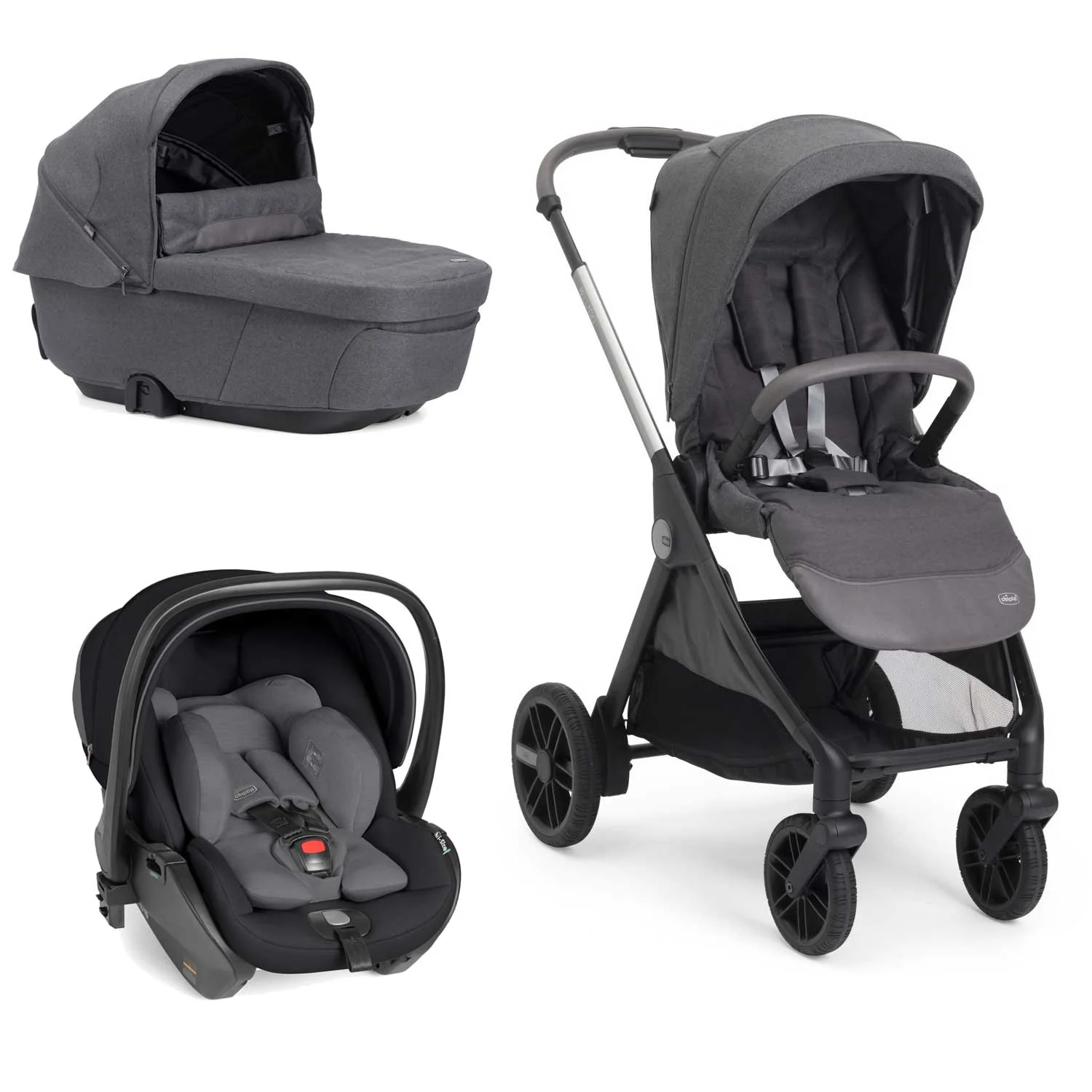 Chicco - Trio Bellagio 2.0 Comfort Con Seggiolino Auto First Seat Recline - Image 3