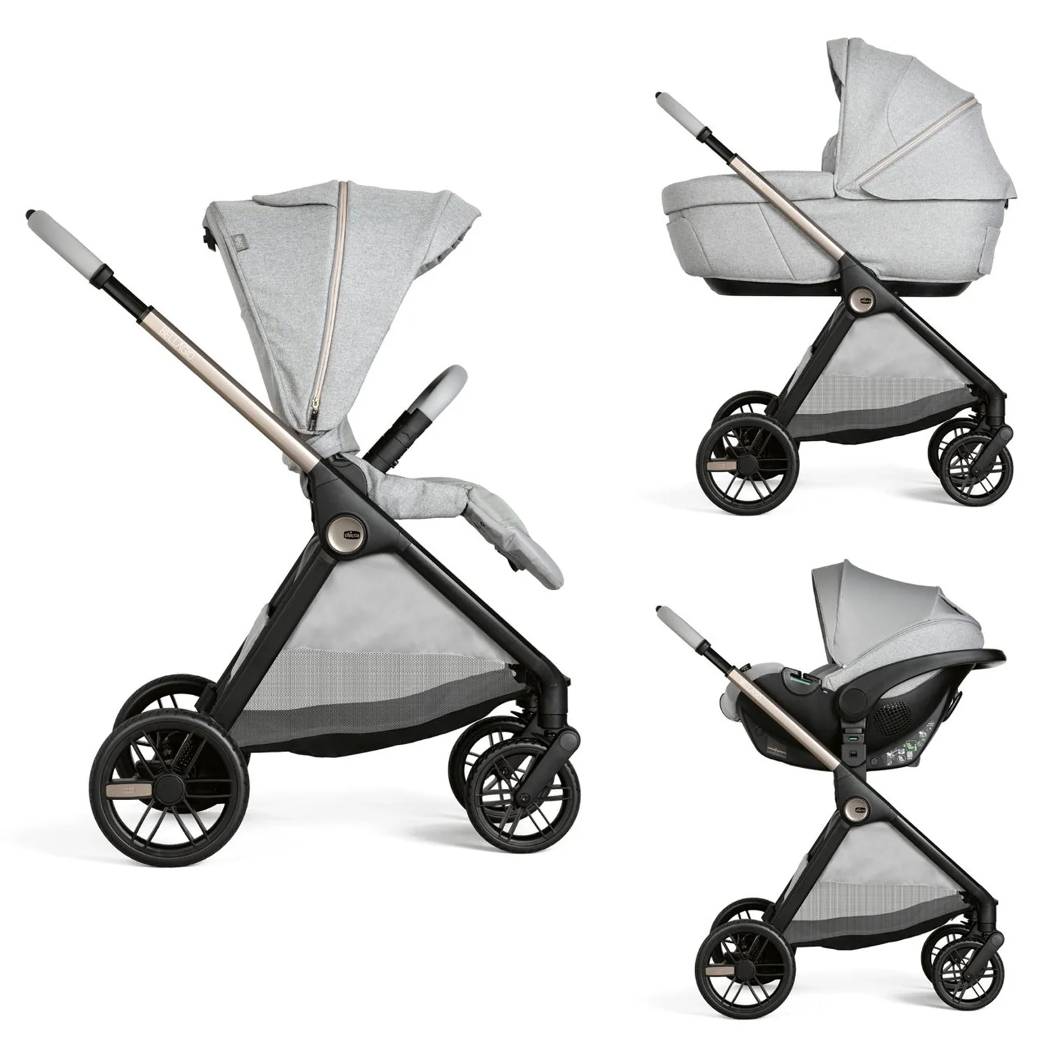 Chicco - Trio Bellagio Comfort Con Seggiolino Auto Kory Isize Plus - Image 16