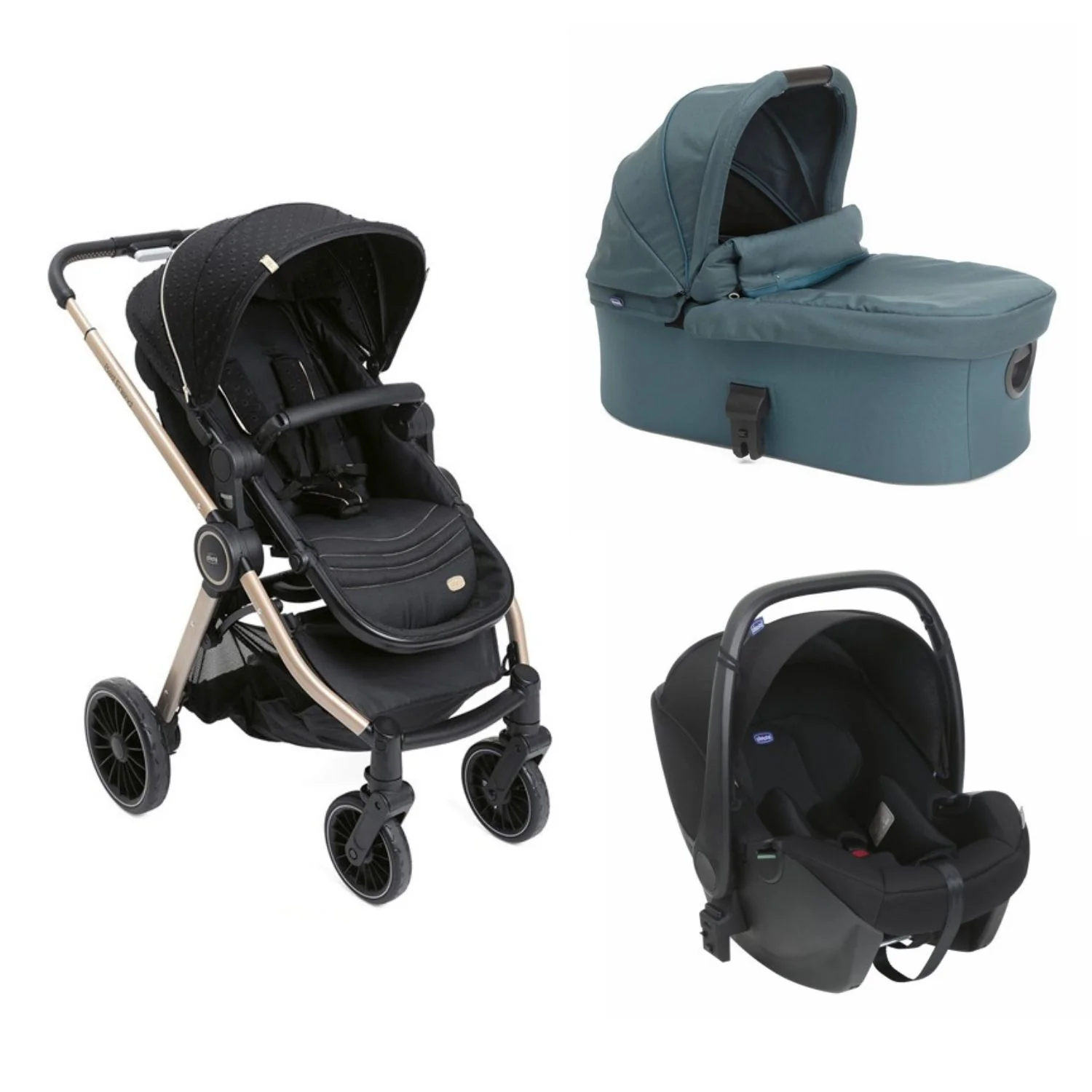 Chicco - Trio Best Friend Pro Light + Seggiolino Auto Kory Isize R129 - Image 13