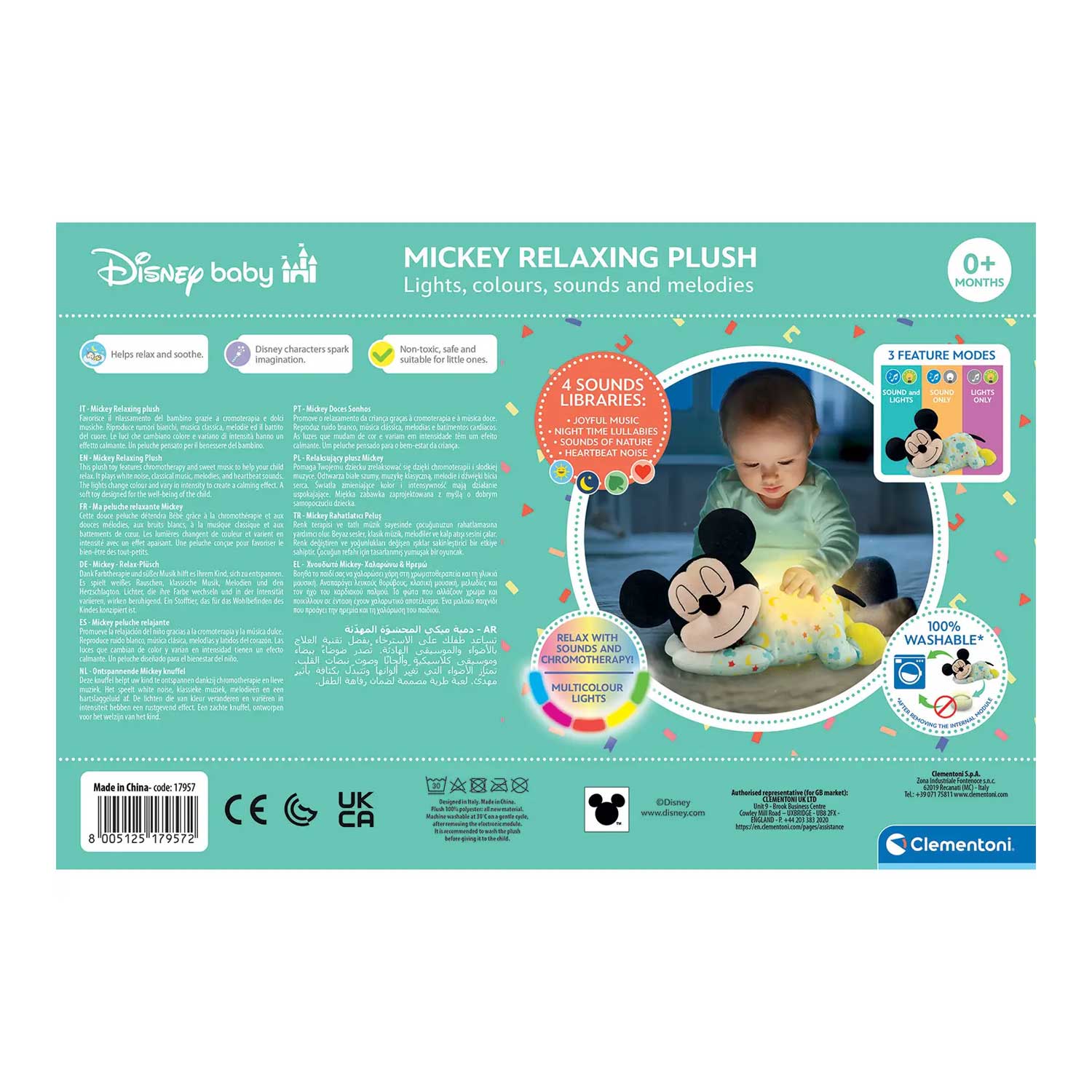 Clementoni - Baby Mickey Mindfulness Plush 17957 - Image 3