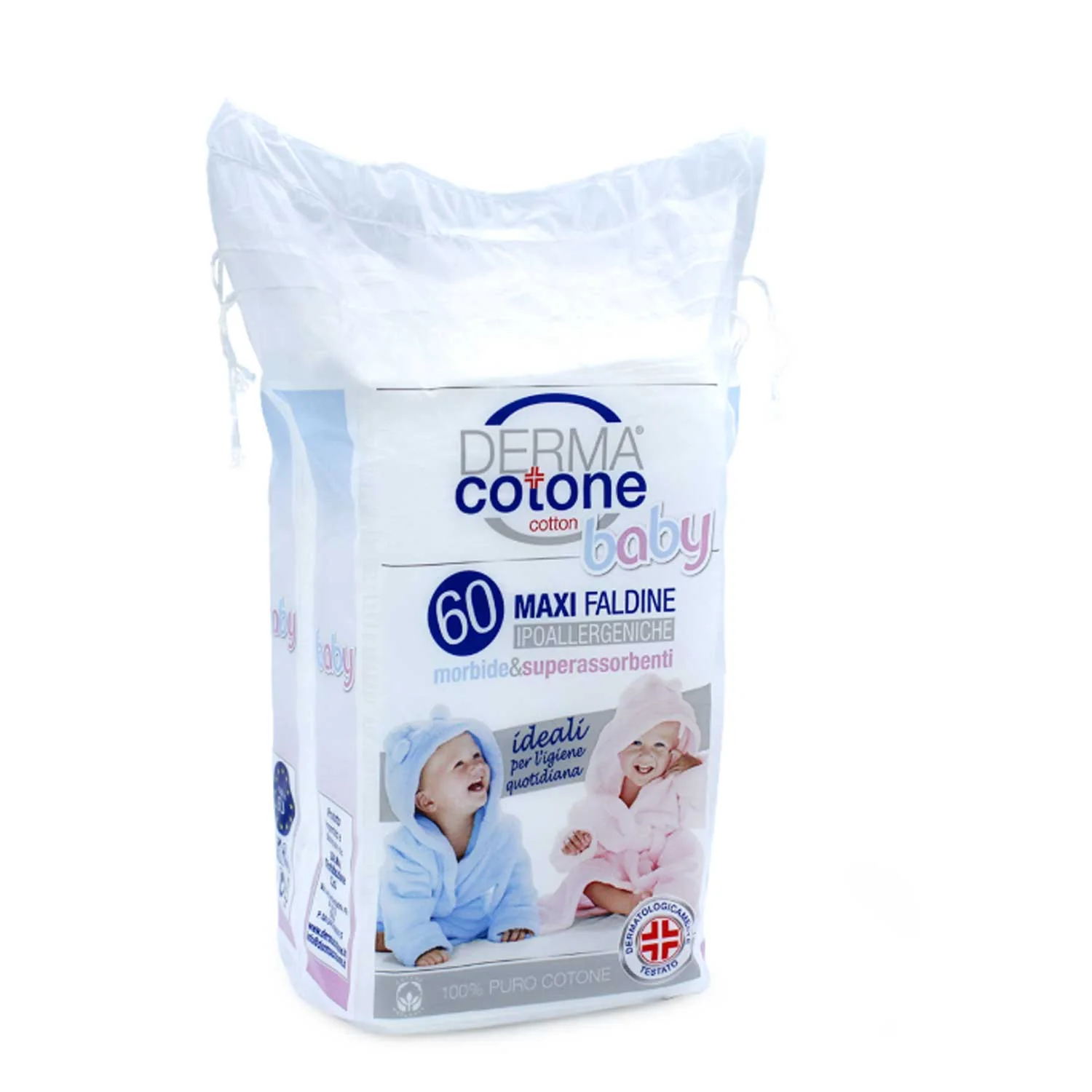 Dermacotone - Maxi Faldine 60 Pezzi Baby