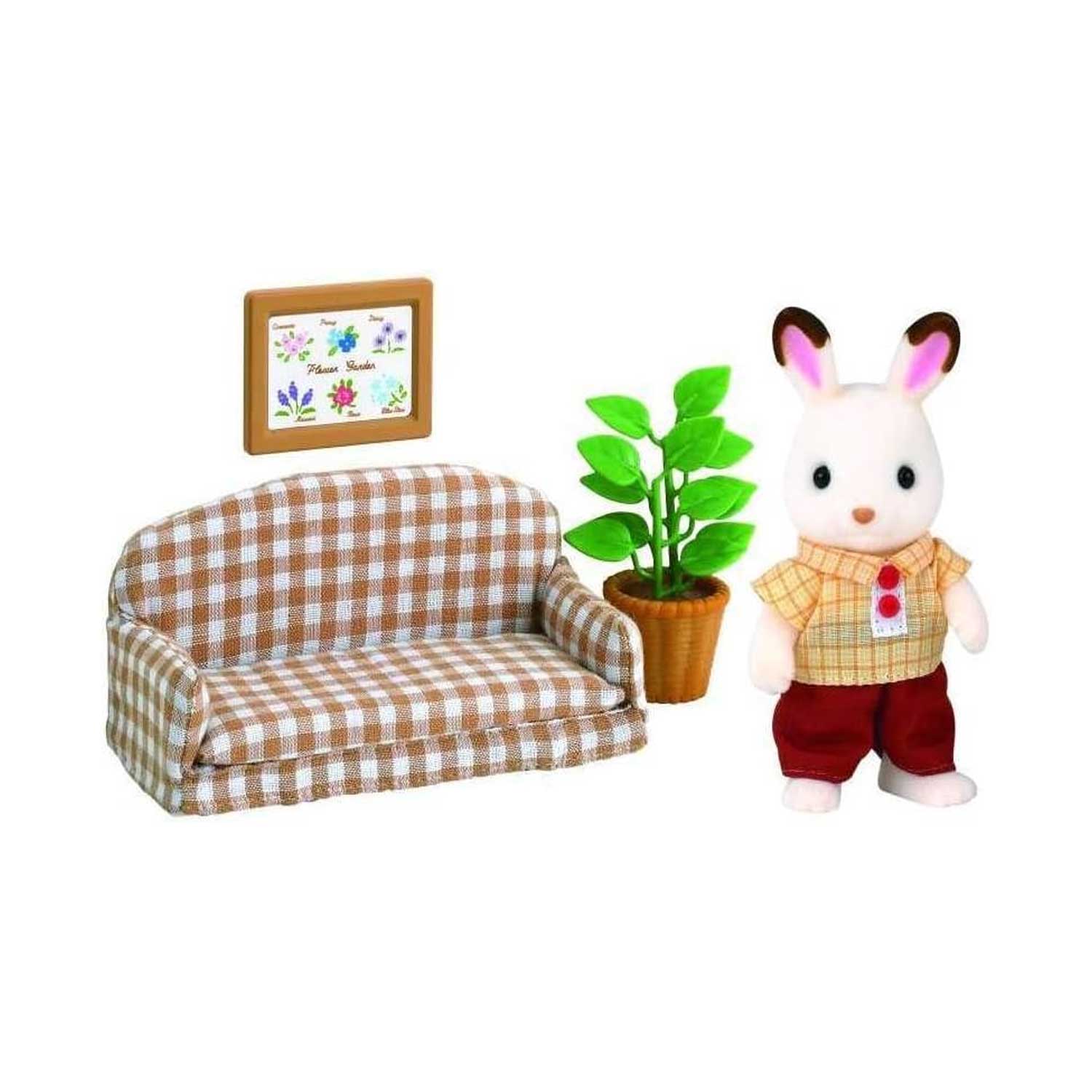 Epoch - Sylvanian Families: Papà Coniglio Cioccolato E Divano - Image 3
