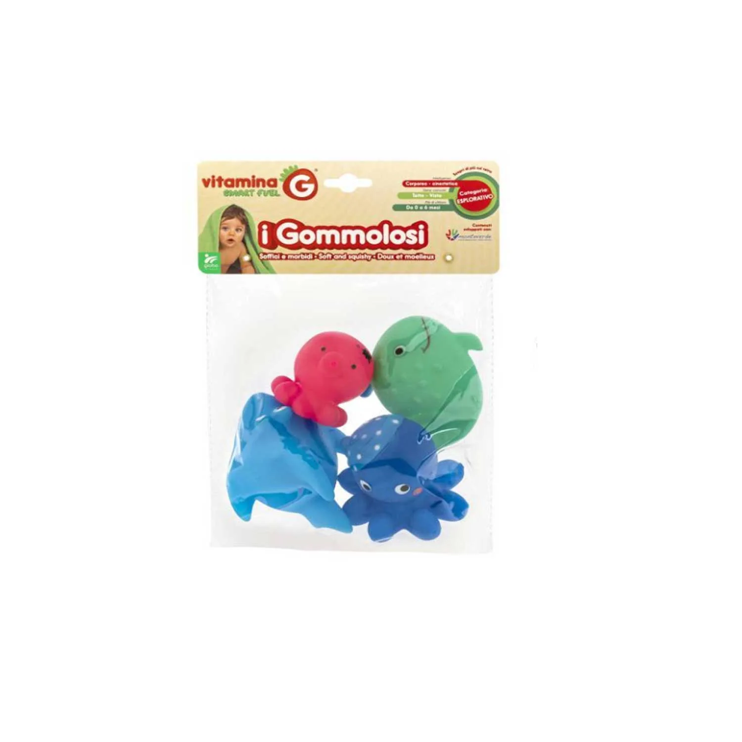 Globo - Gommolosi Animali Marini 4 Pezzi