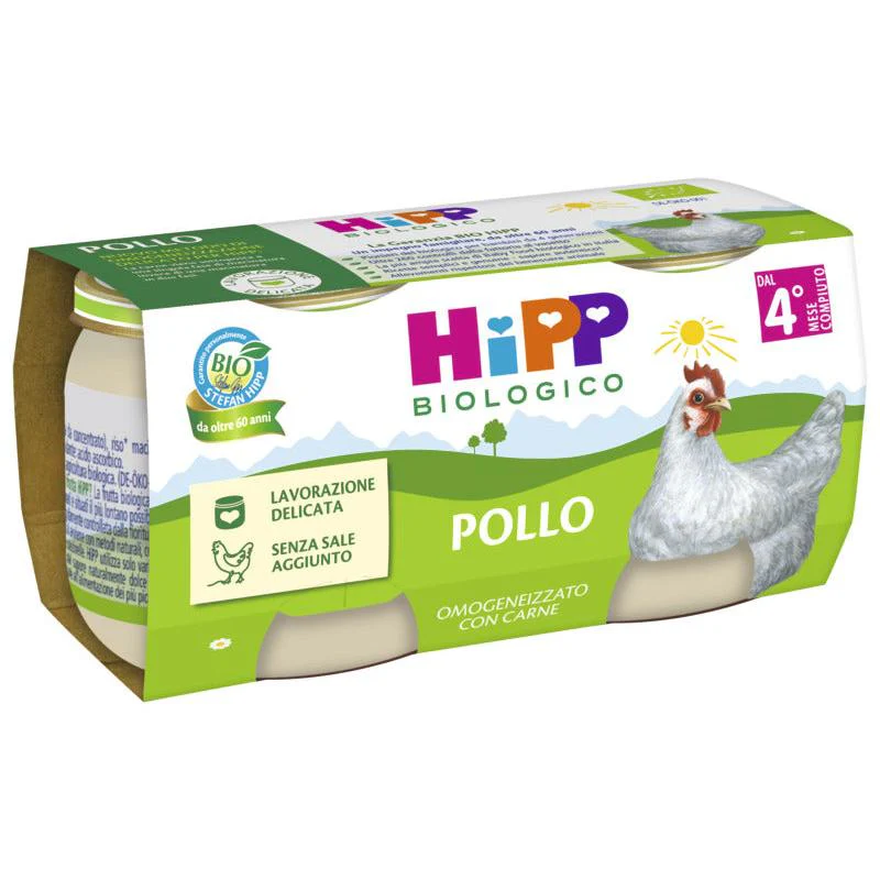 Hipp - Omogeneizzato Pollo: Confezione 2x80 gr