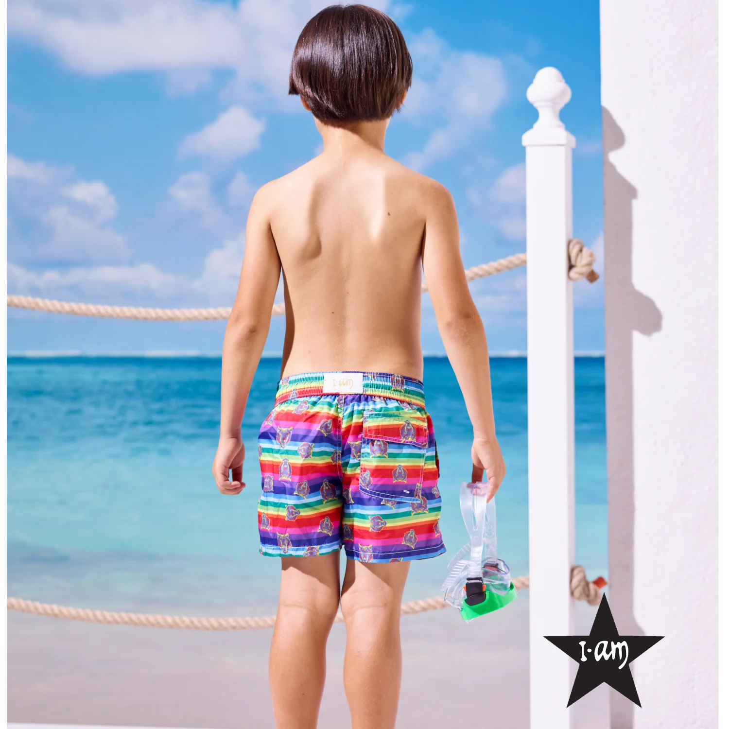 I Am Bikini - Costume Bermuda Tigri Bambino Junior - Image 2