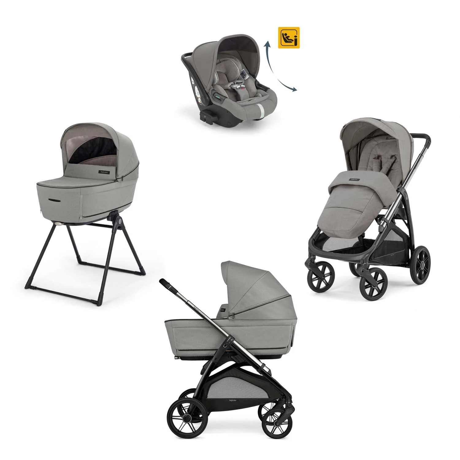Inglesina - Trio Aptica Con Seggiolino Auto Darwin Recline - Image 11