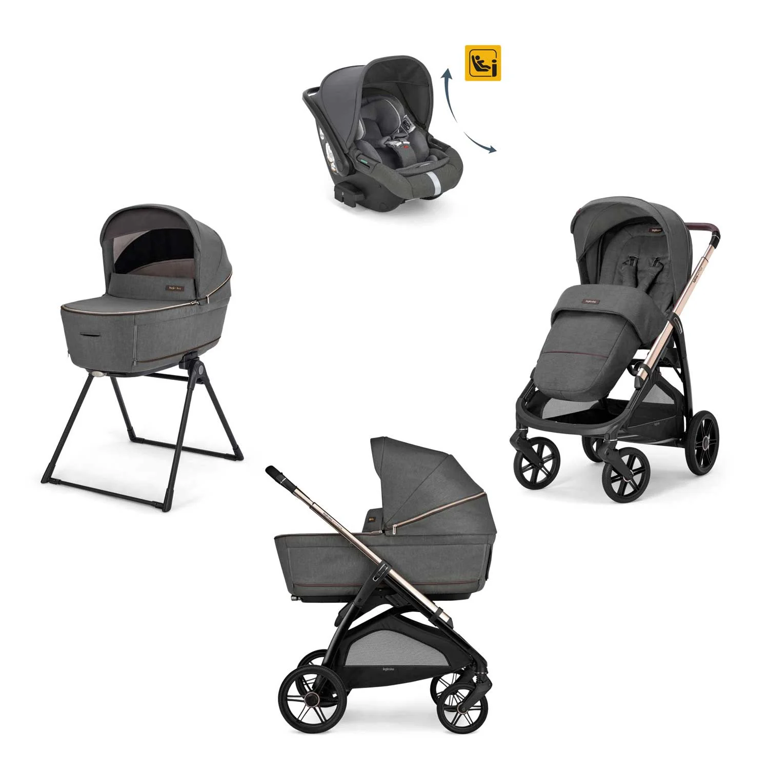 Inglesina - Trio Aptica Con Seggiolino Auto Darwin Recline - Image 13