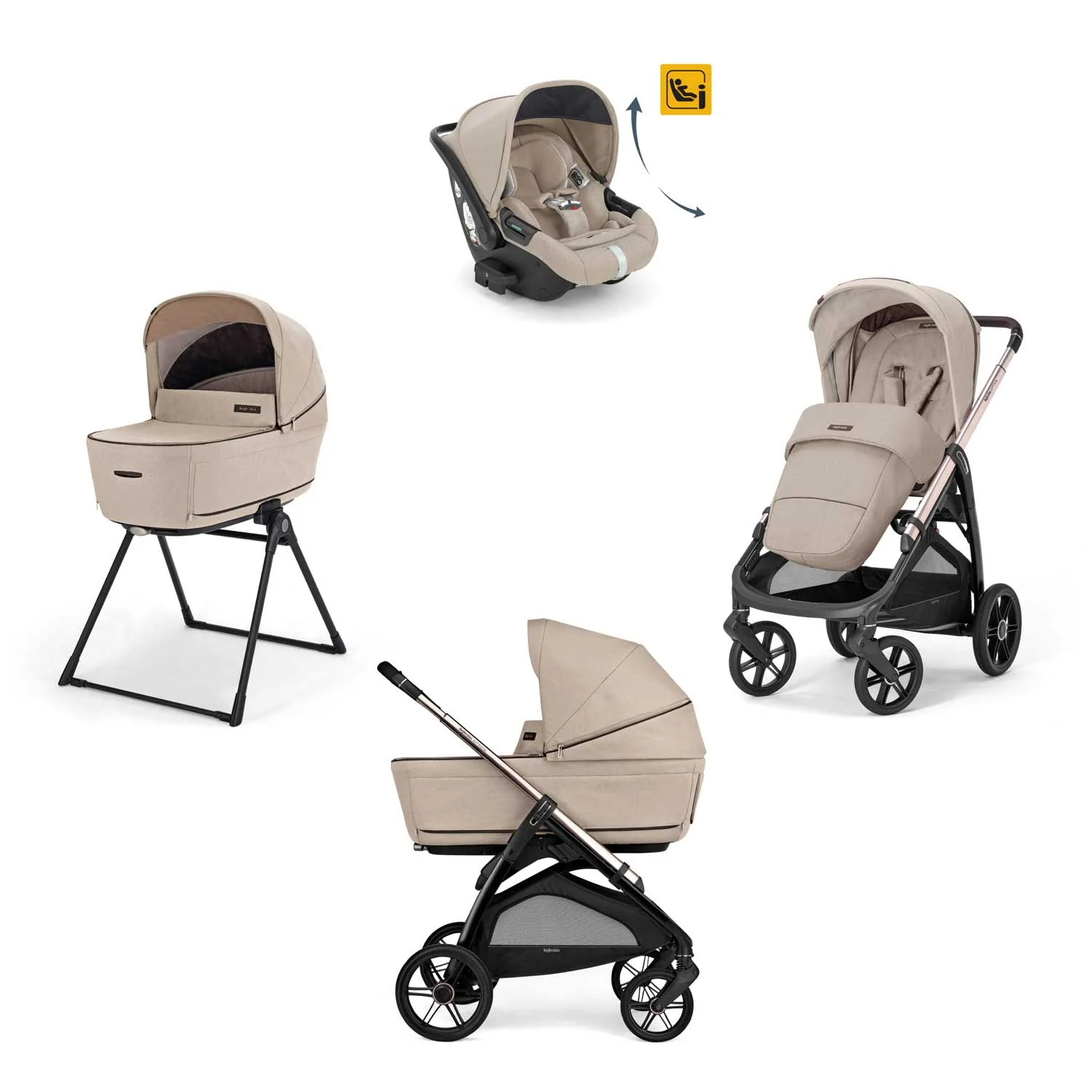 Inglesina - Trio Aptica Con Seggiolino Auto Darwin Recline - Image 15