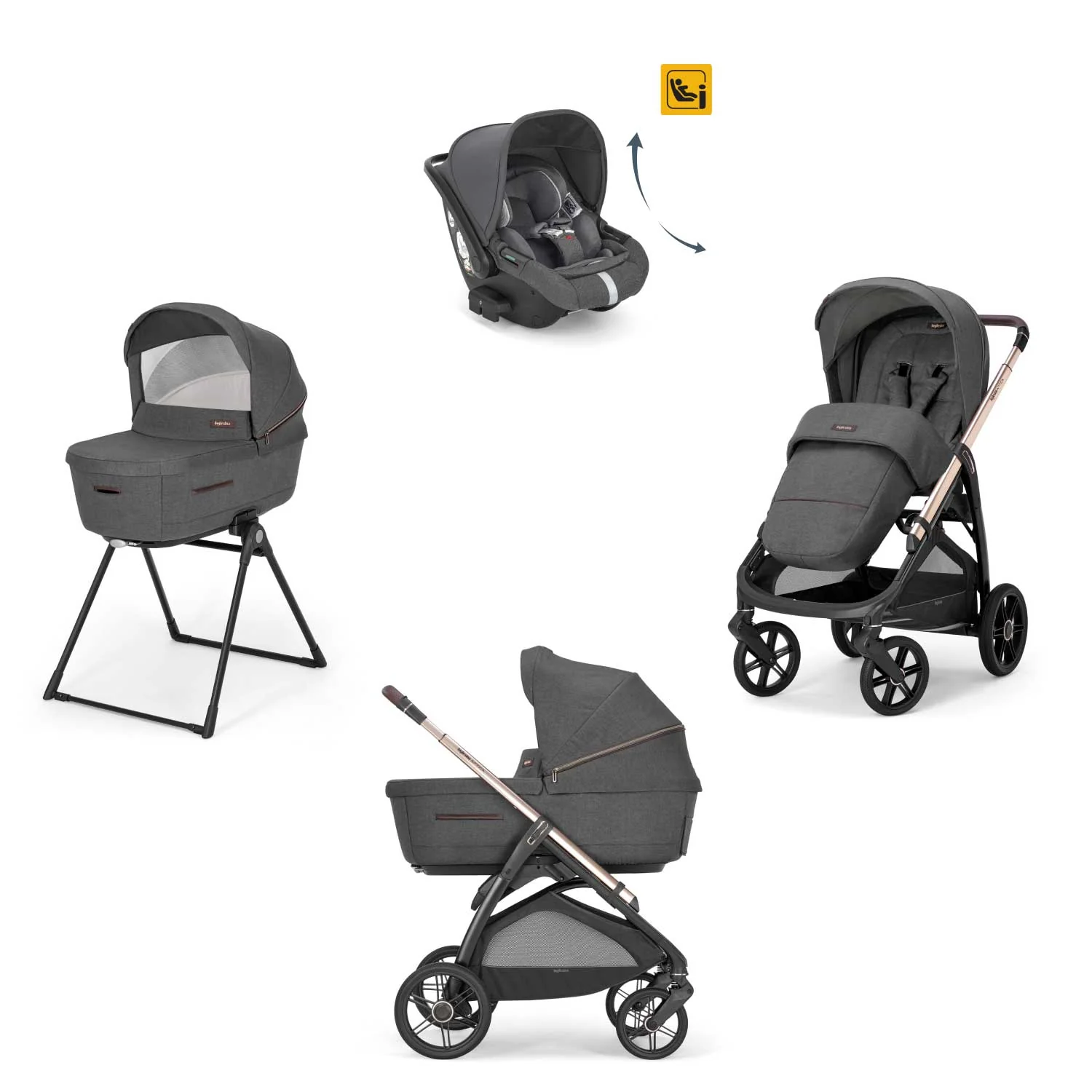 Inglesina - Trio Aptica Con Seggiolino Auto Darwin Recline - Image 6