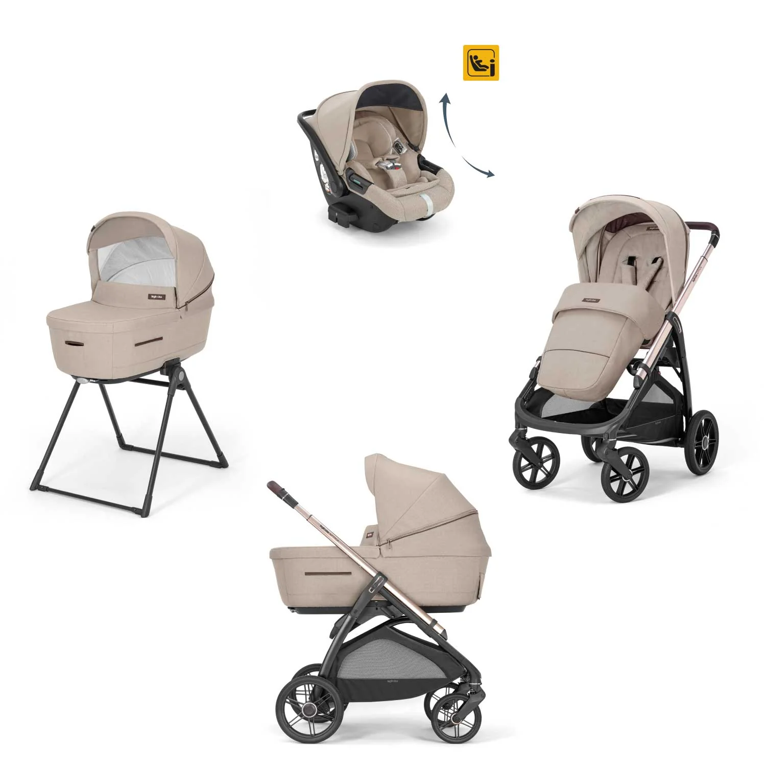 Inglesina - Trio Aptica Con Seggiolino Auto Darwin Recline - Image 9