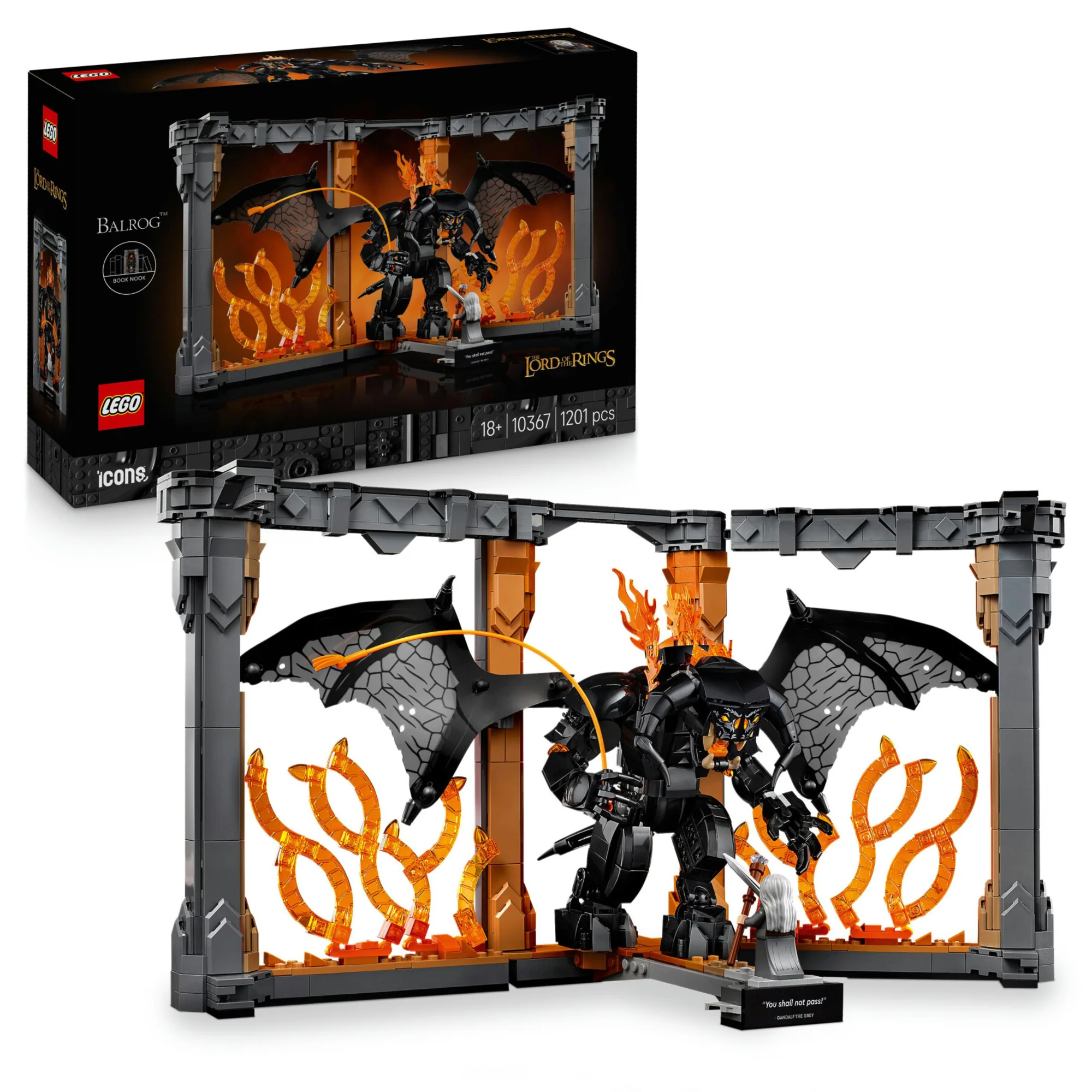 LEGO - Icons Il Signore degli Anelli: Book Nook del Balrog 10367 - Image 2