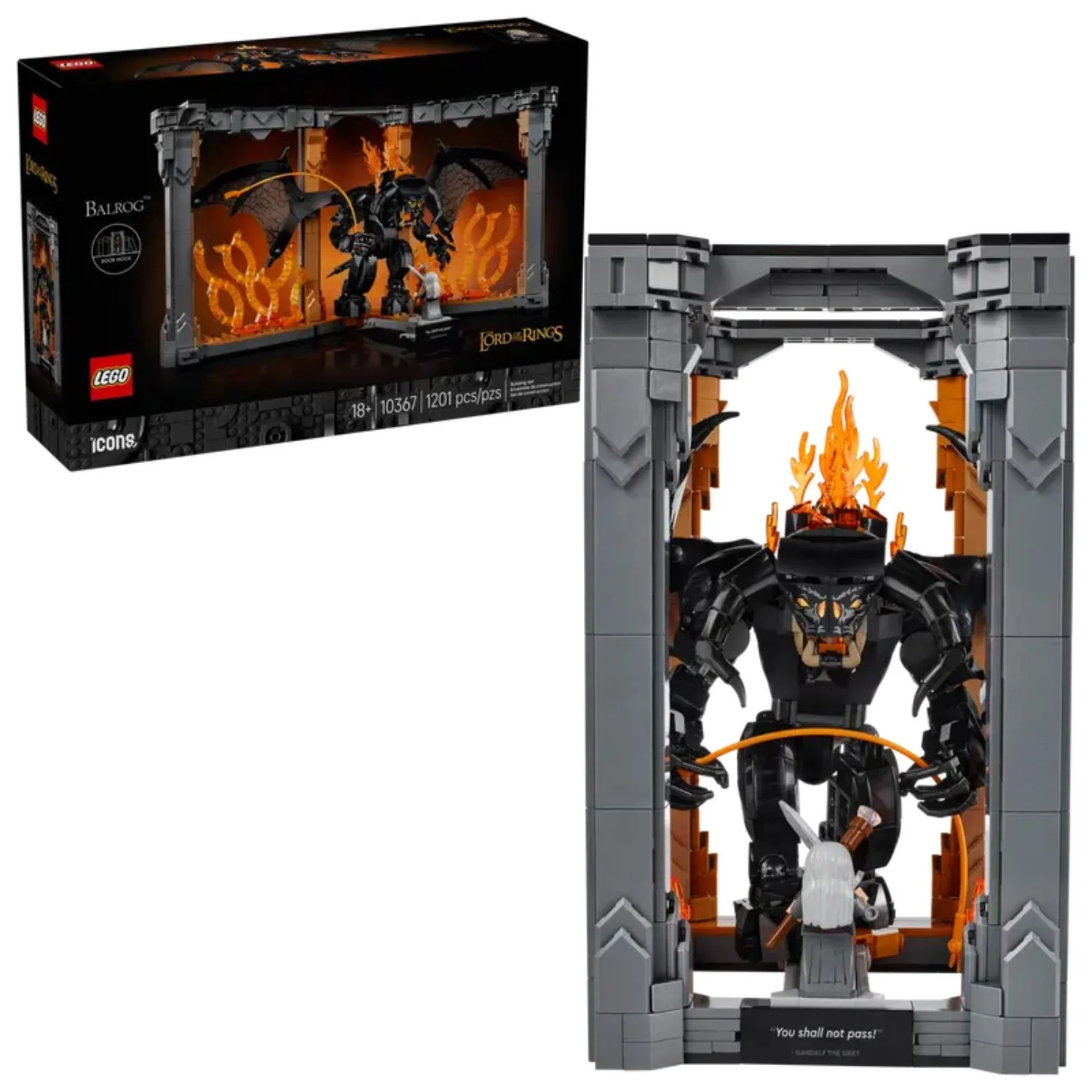 LEGO - Icons Il Signore degli Anelli: Book Nook del Balrog 10367 - Image 4