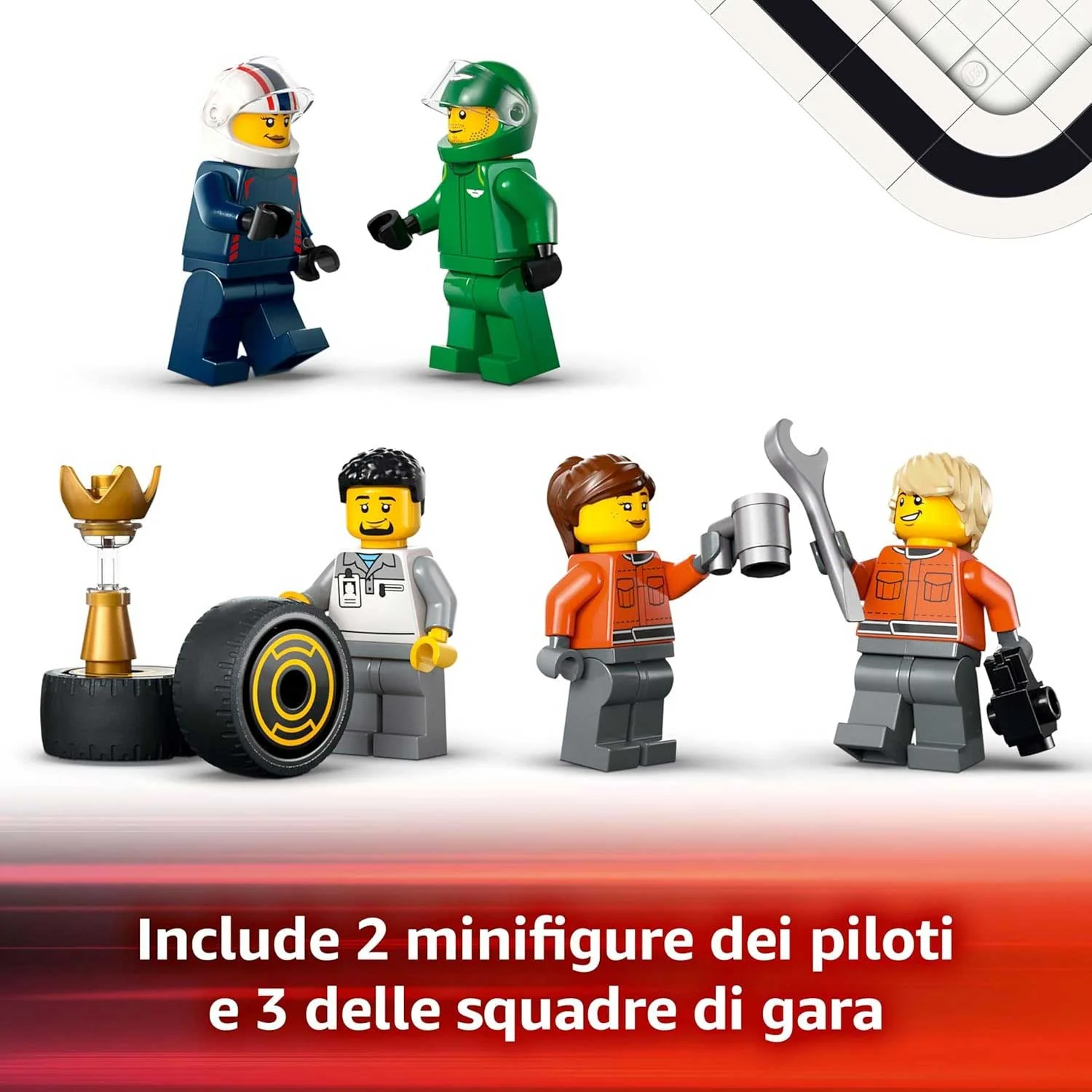 LEGO - City Autotrasportatore F1 con monoposto RB20 e AMR24 F1 60445 - Image 5