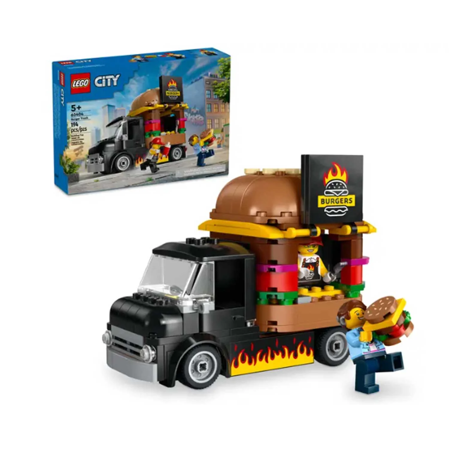 LEGO - City Great Vehicles Furgone Degli Hamburger 60404 - Image 2