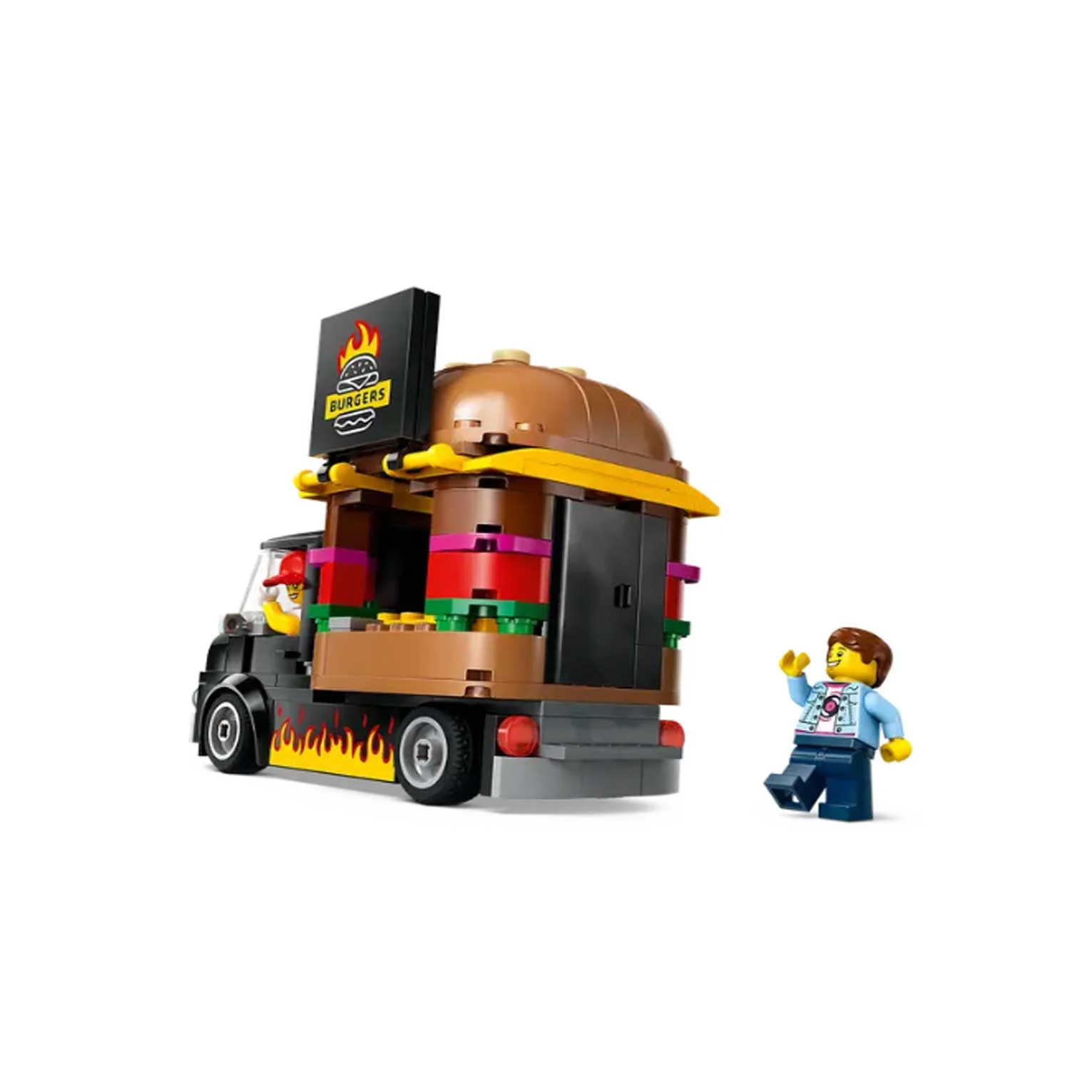 LEGO - City Great Vehicles Furgone Degli Hamburger 60404 - Image 5