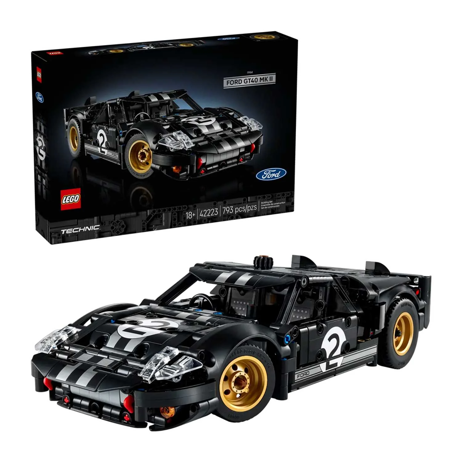 LEGO - Technic Auto Da Corsa Ford Gt40 Mkii 1966 42223 - Image 2