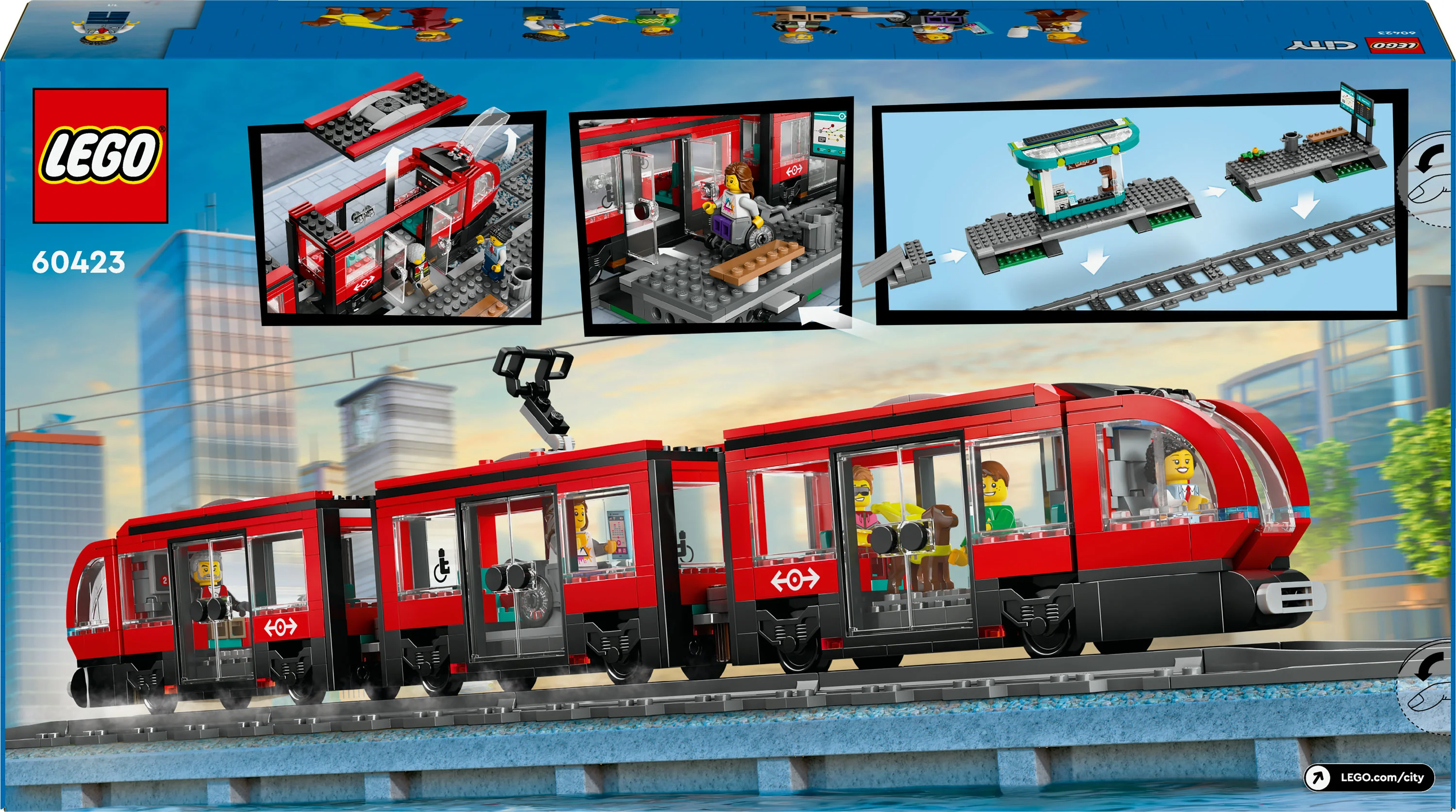 LEGO - Tram E Fermata Del Tram 60423 - Image 4