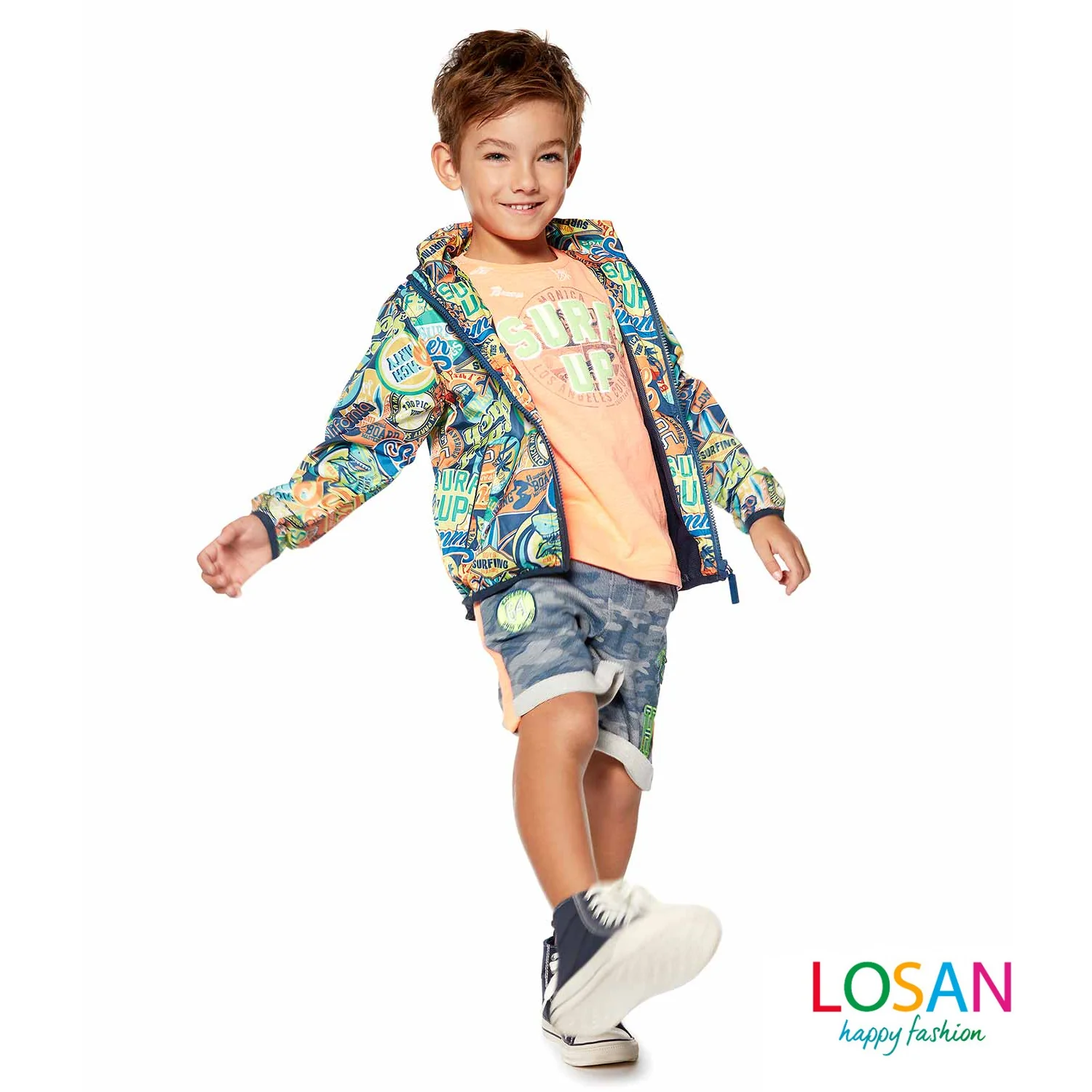 Losan - Bermuda Mimetiche in Felpa Bambino Junior - Image 4