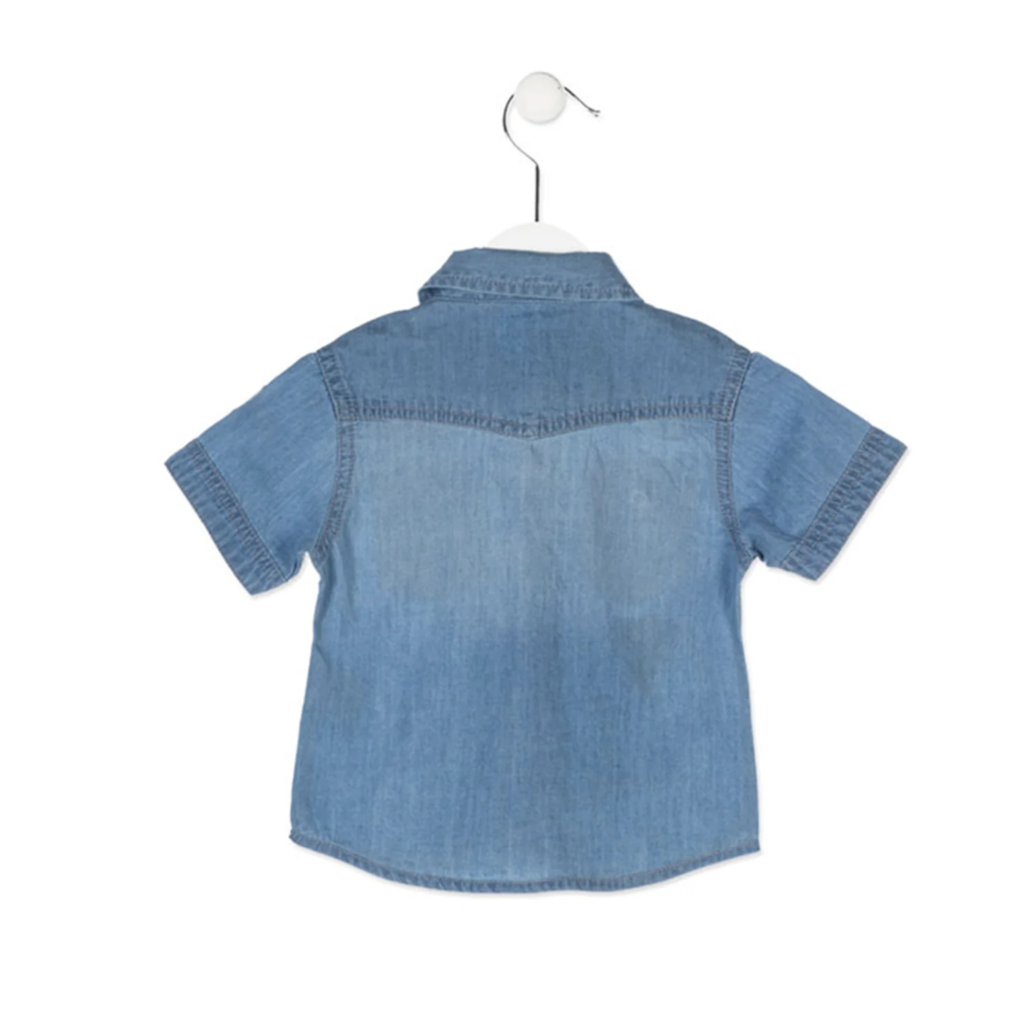 Losan - Camicia Jeans Manica Corta Baby Bimbo - Image 3