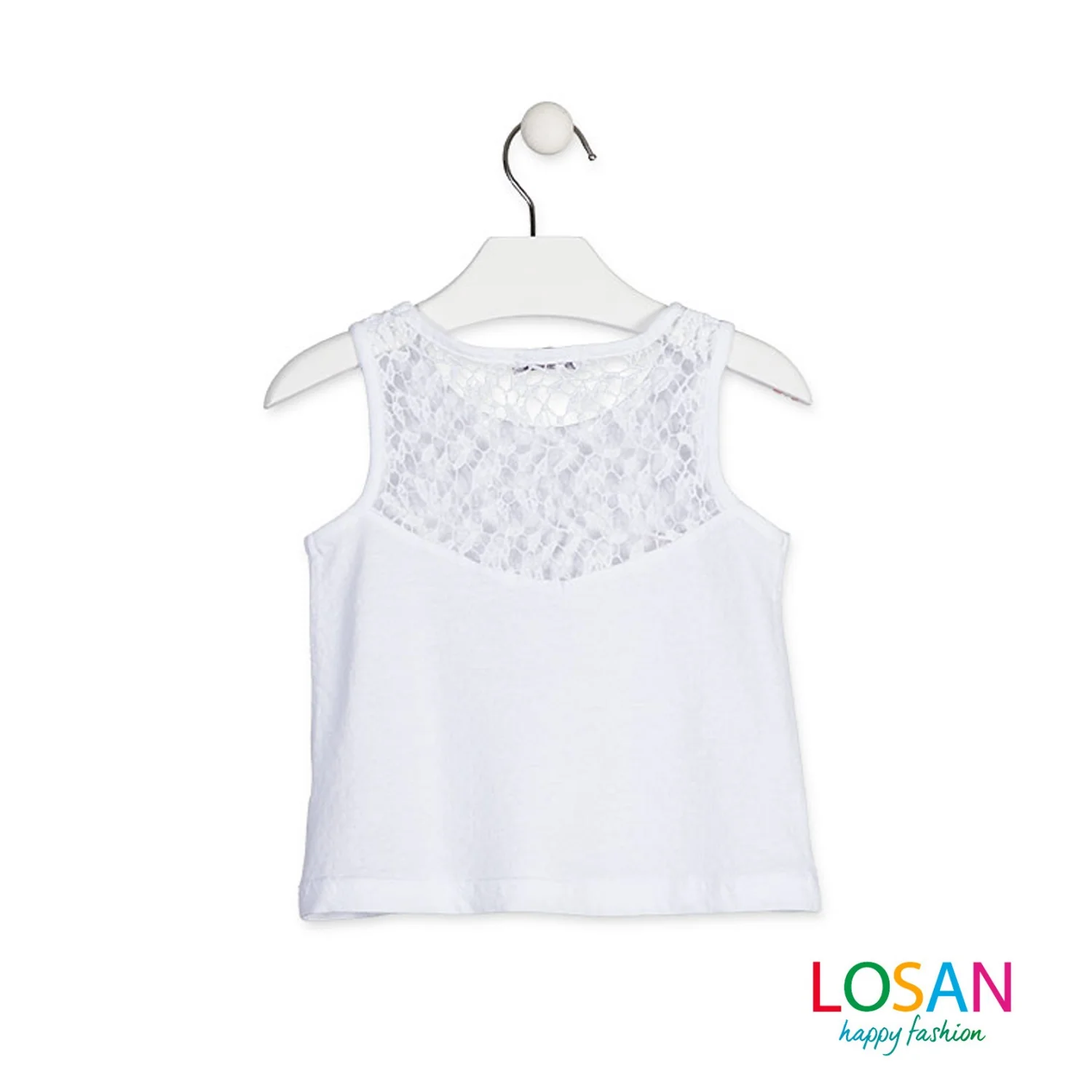 Losan - Canotta con Decorazione all'Uncinetto Bambina Junior - Image 2