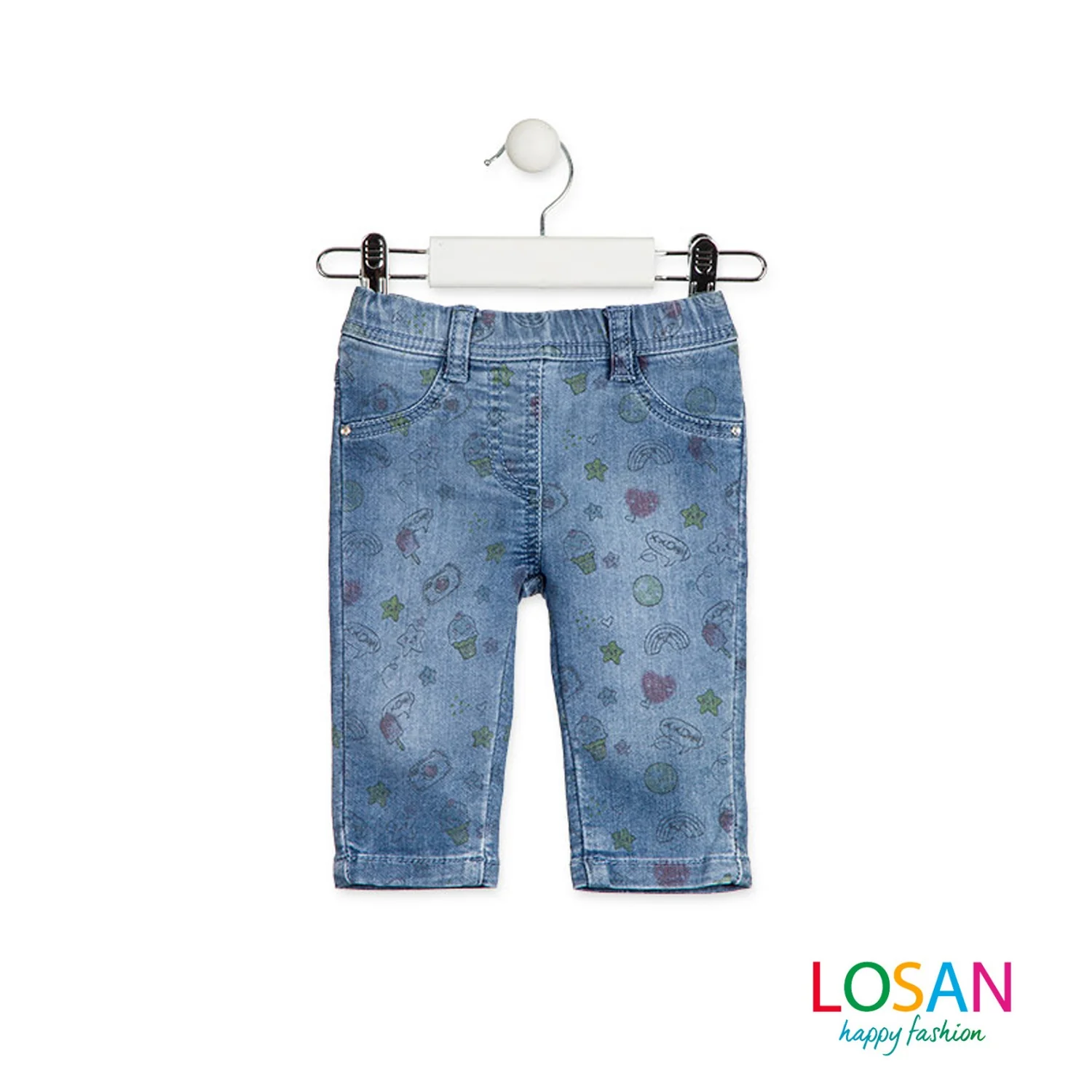 Losan - Completo Maglietta + Pantalone Stampato Baby Bambina - Image 3