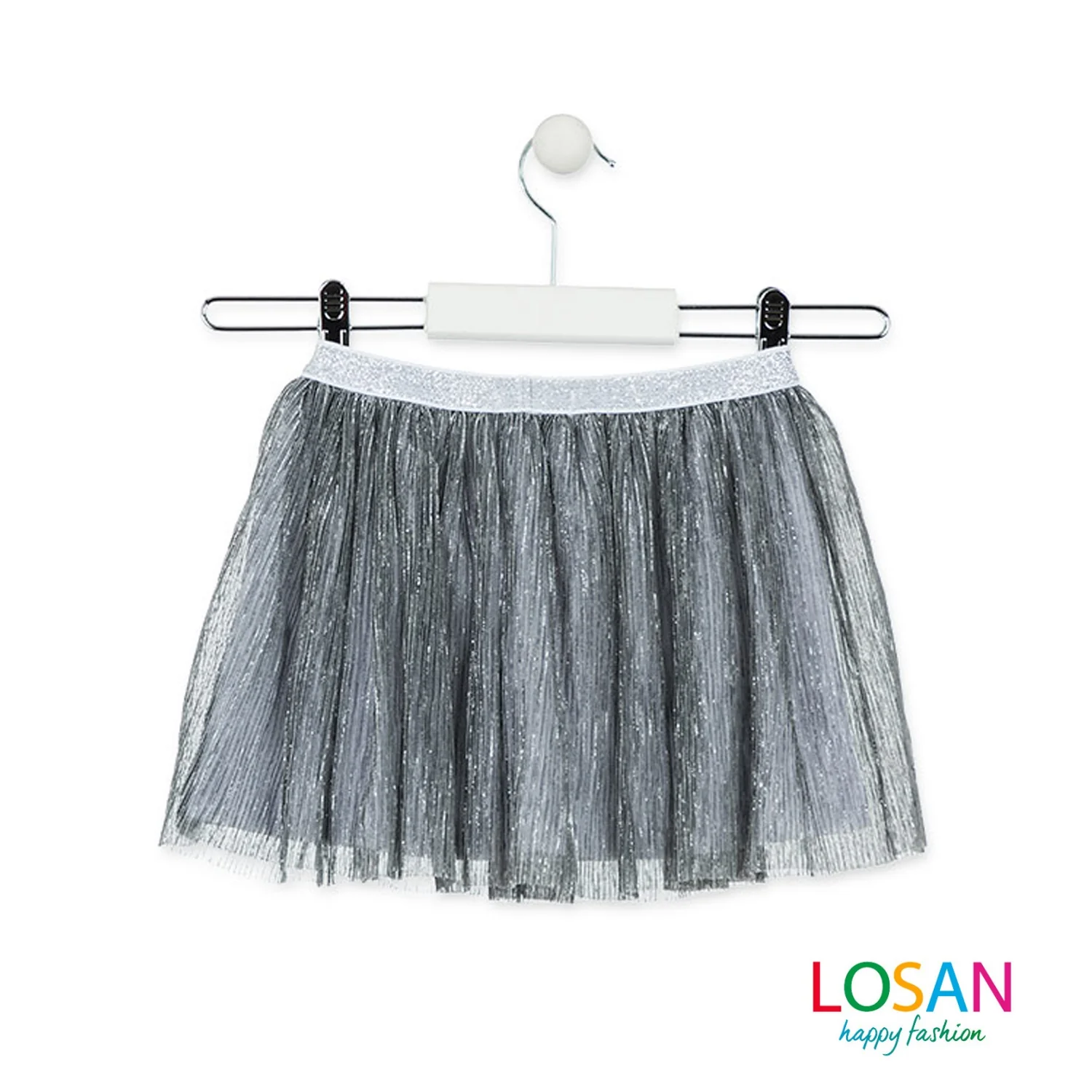 Losan - Gonna Argento in Tulle Bambina Junior - Image 2