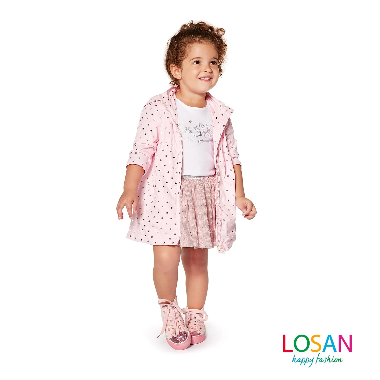 Losan - Gonna Rosa in Tulle Baby Bambina - Image 2