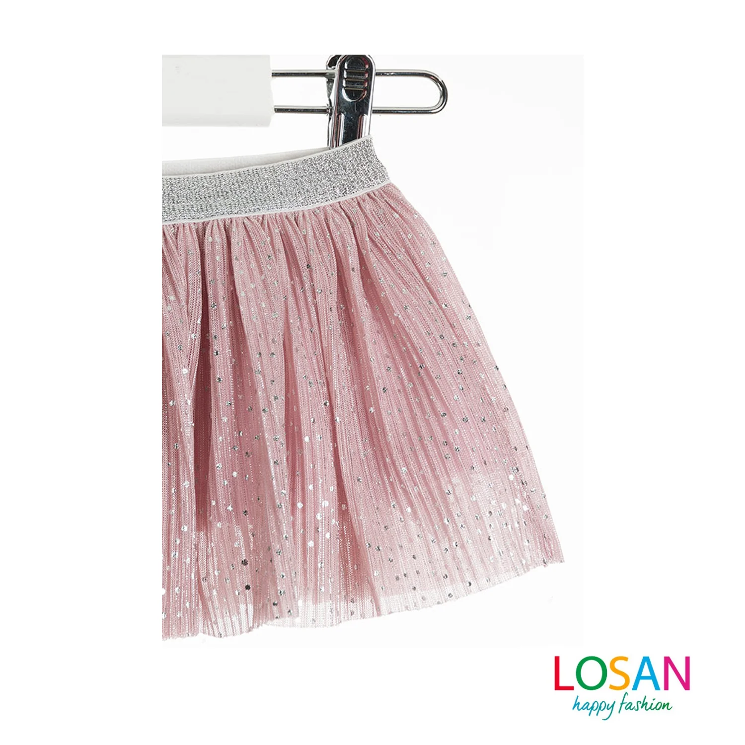 Losan - Gonna Rosa in Tulle Baby Bambina - Image 4
