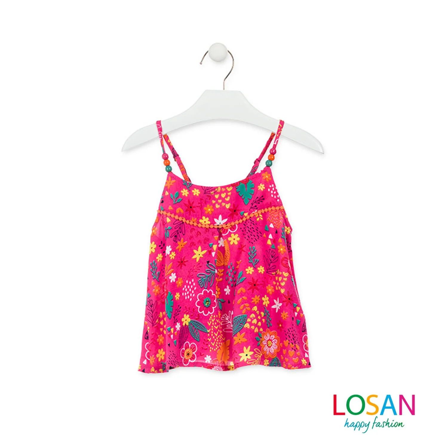 Losan - Top Fucsia in Stile Etnico Bambina Junior - Image 2