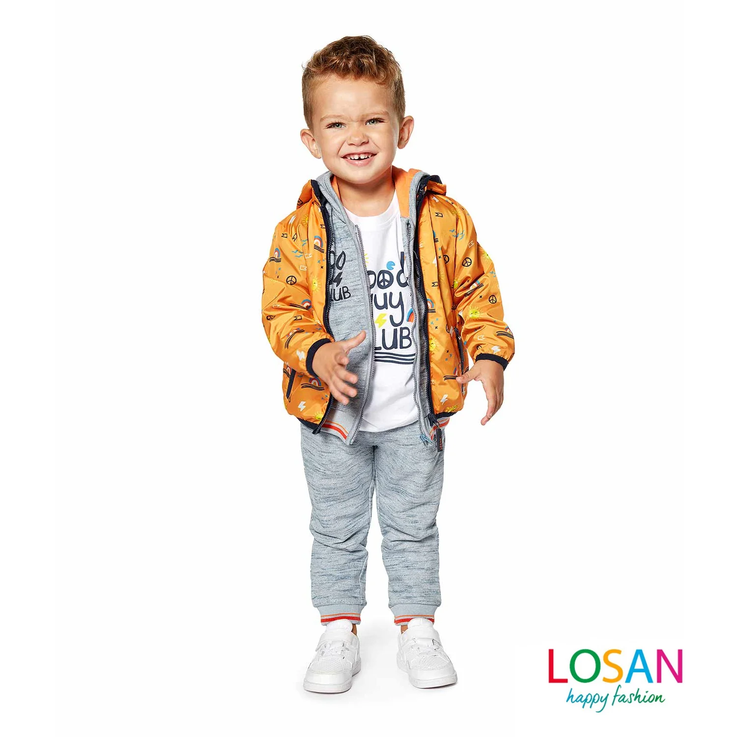 Losan - Tuta con Dettagli Arancioni Baby Bambino - Image 3