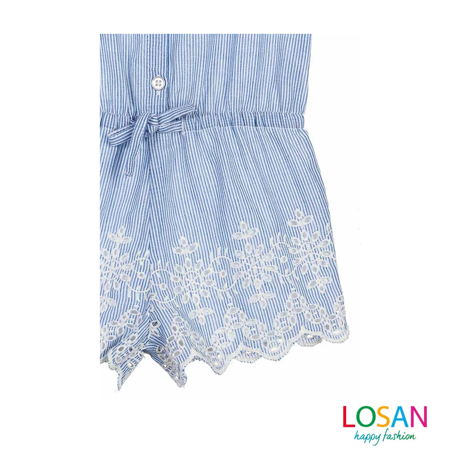 Losan - Tuta in Voile con Orlo Ricamato Bambina Junior - Image 3