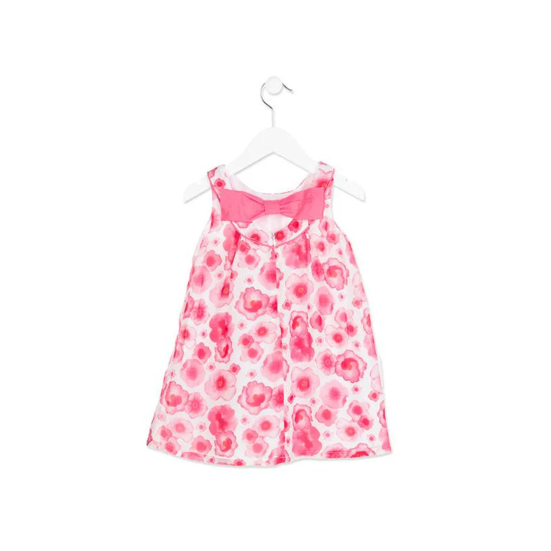 Losan - Vestito Junior Smanicato Fiori Rosa - Image 3