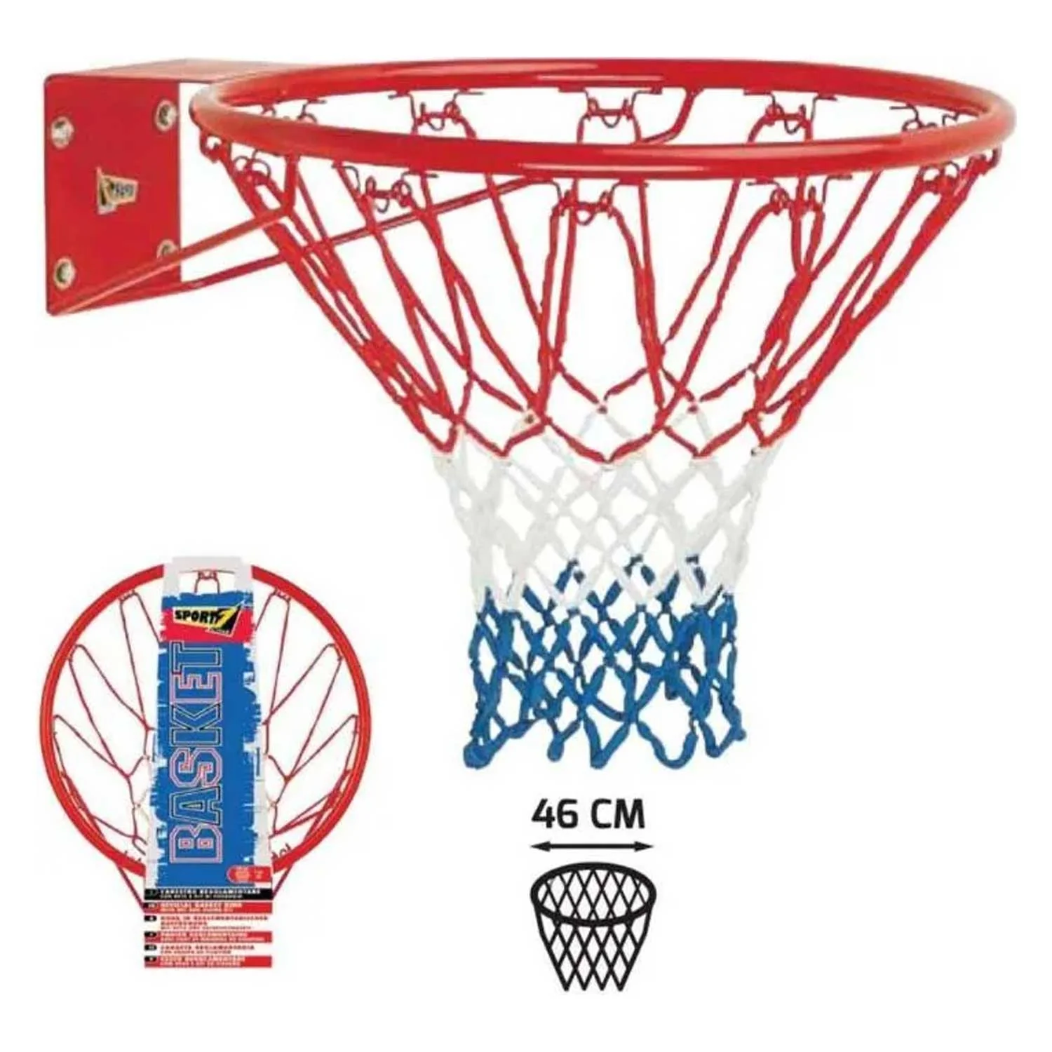 Mandelli - Canestro Regolamentare Con Rete Usa Da 46 Cm