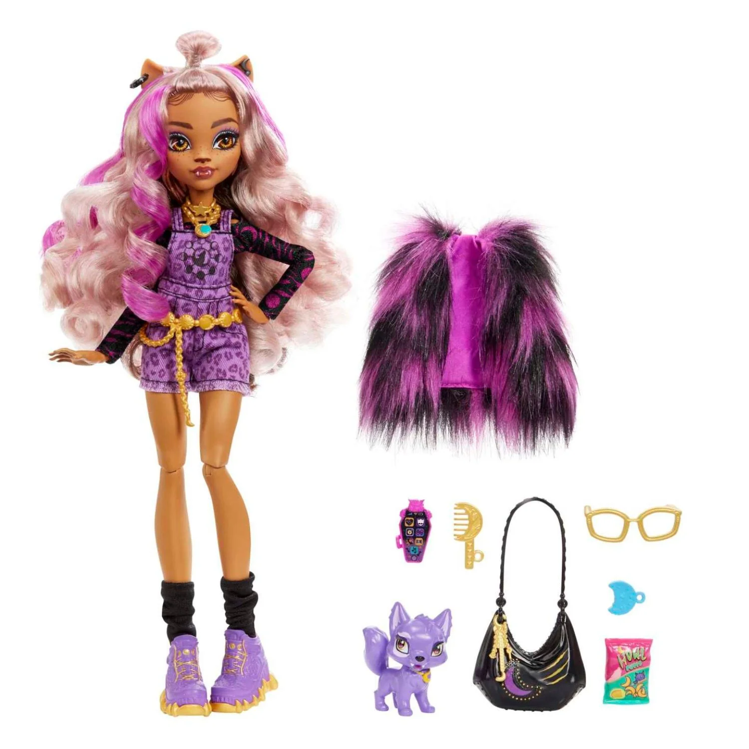 Mattel - Core Doll Bambola Monster High Con Abiti, Cuccioli E Accessori HPD53 - Image 5