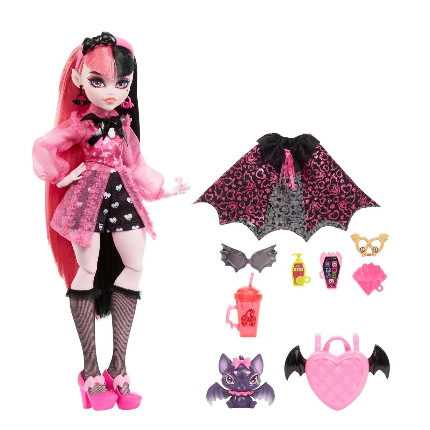Mattel - Core Doll Bambola Monster High Con Abiti, Cuccioli E Accessori HPD53 - Image 6