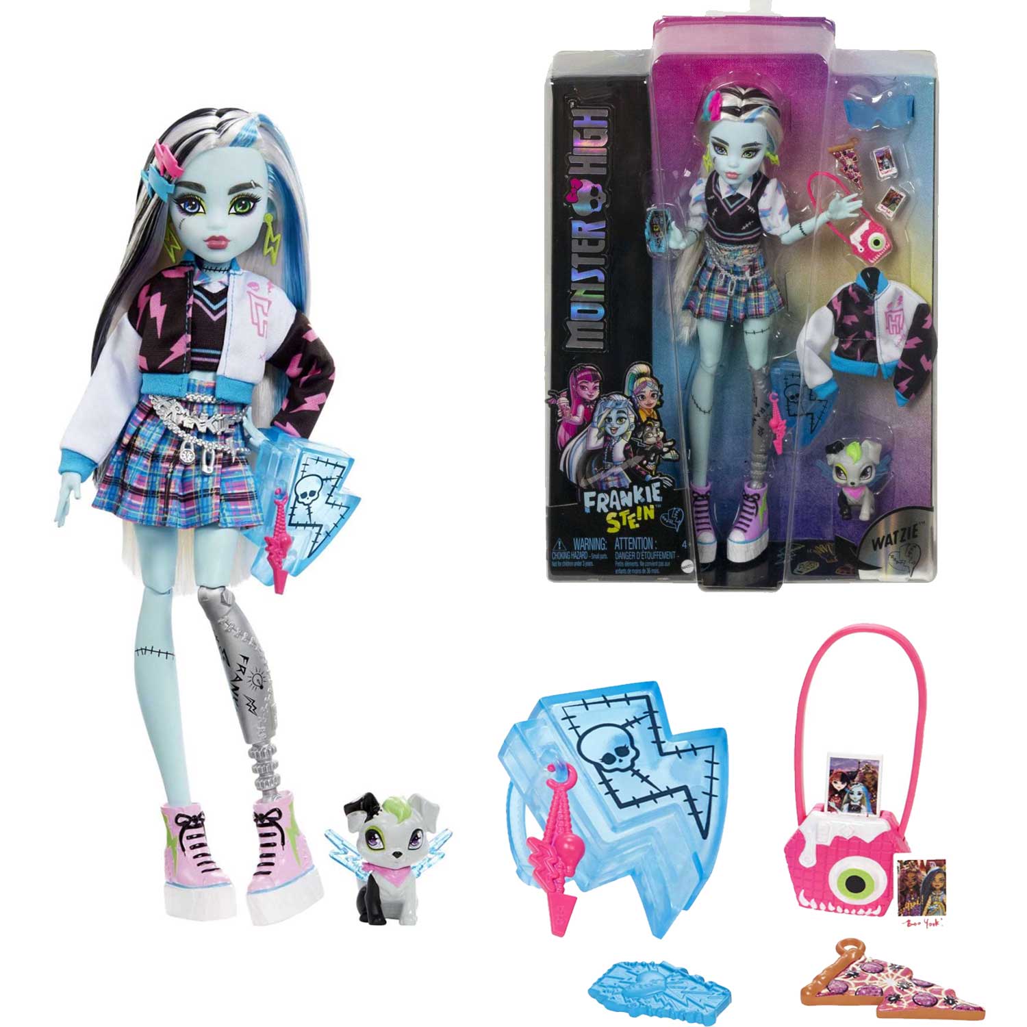 Mattel - Core Doll Bambola Monster High Con Abiti, Cuccioli E Accessori HPD53 - Image 7