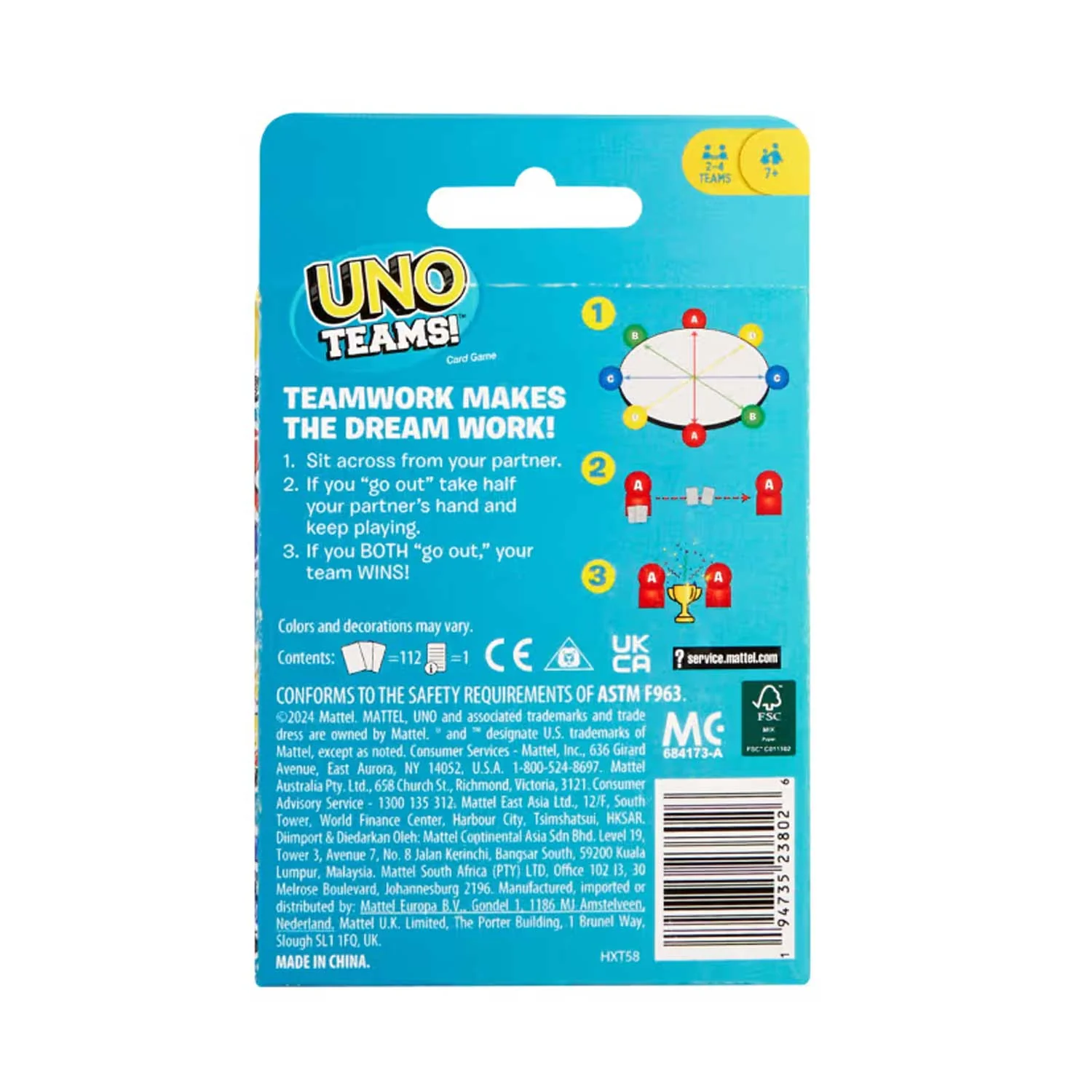 Mattel - Games Uno Teams HXT58 - Image 3