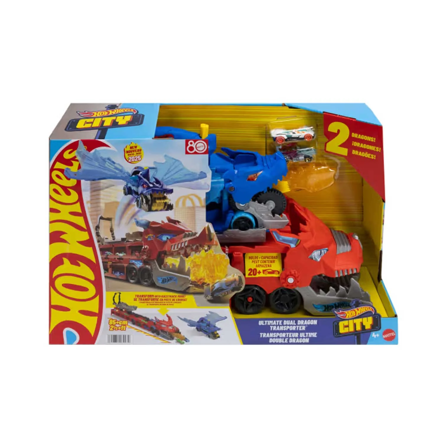 Mattel - Hot Wheels City Drago Trasportatore Trasformabile JBM72 - Image 2