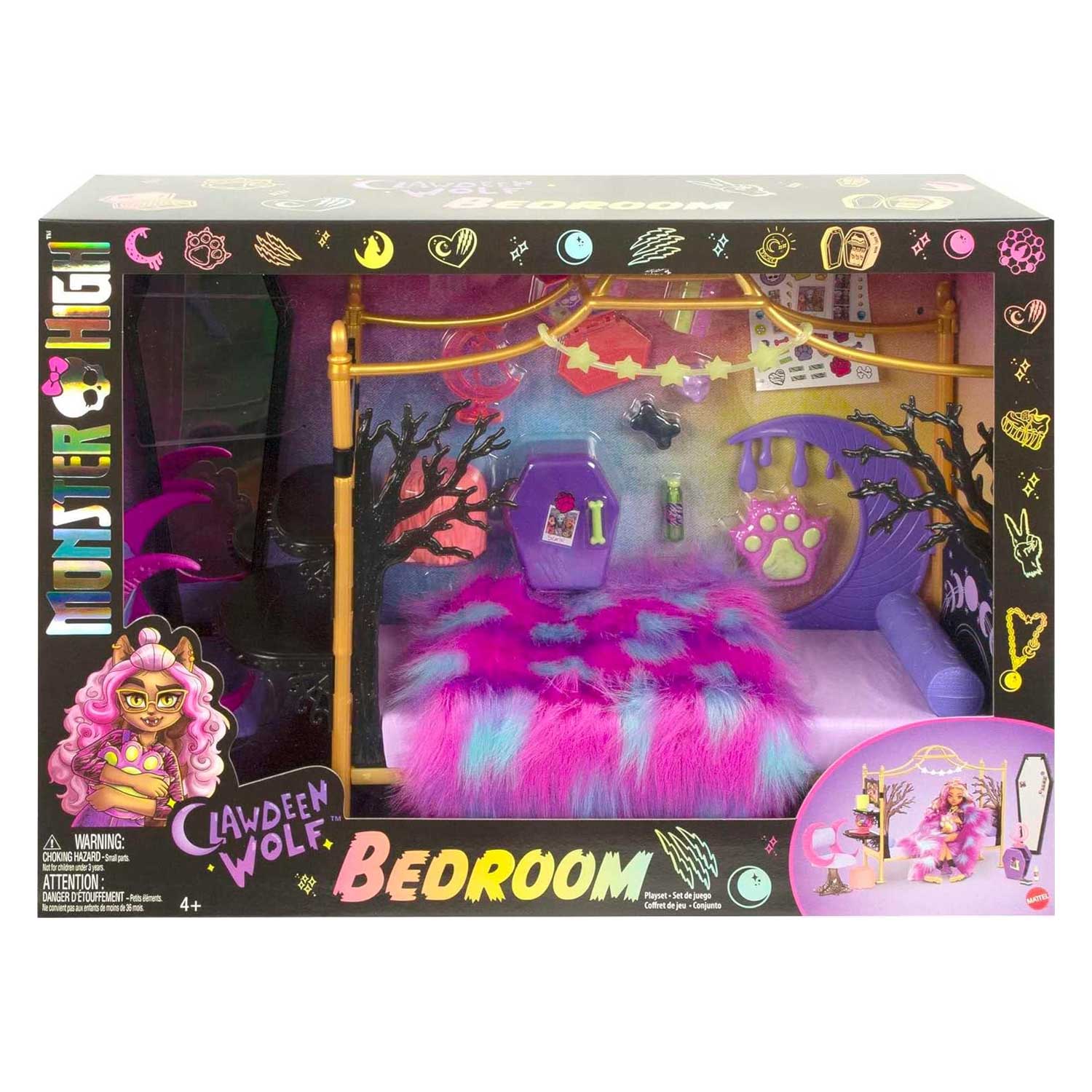 Mattel - Monster High Camera Da Letto Di Clawdeen Wolf HHK64 - Image 2