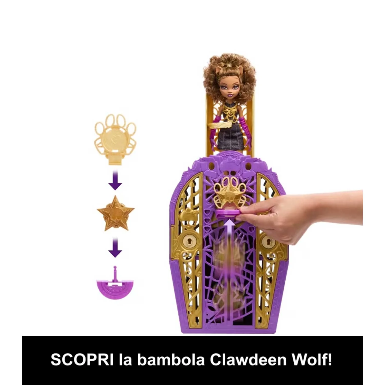 Mattel - Monster High Segreti Da Brivido Serie 6 Clawdeen JBG80 - Image 2